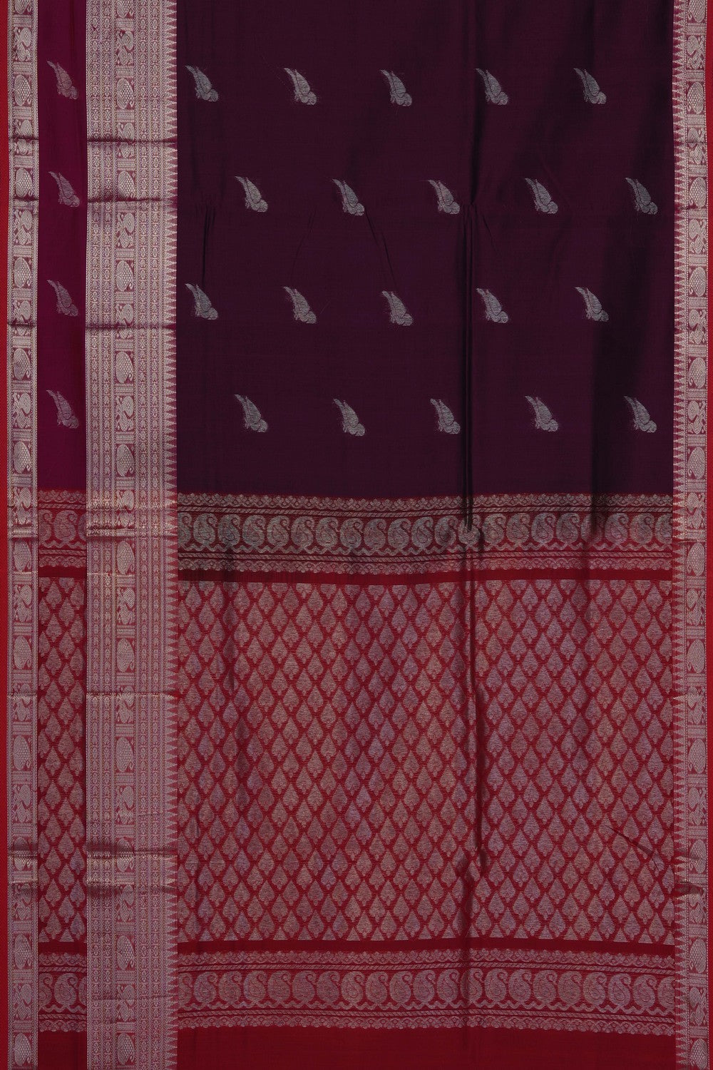 Image of Violet Mangalgiri Saree