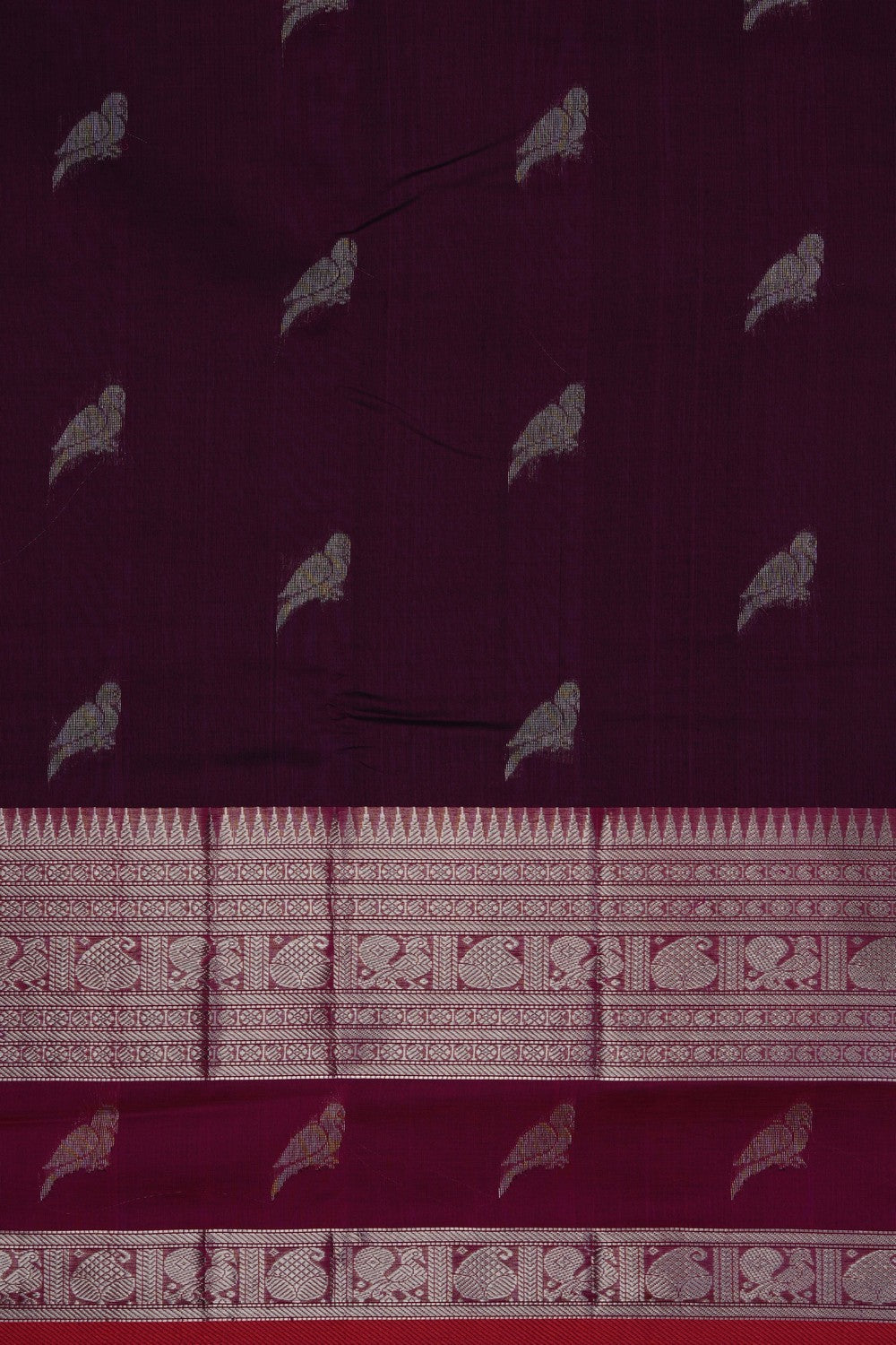 Image of Violet Mangalgiri Saree