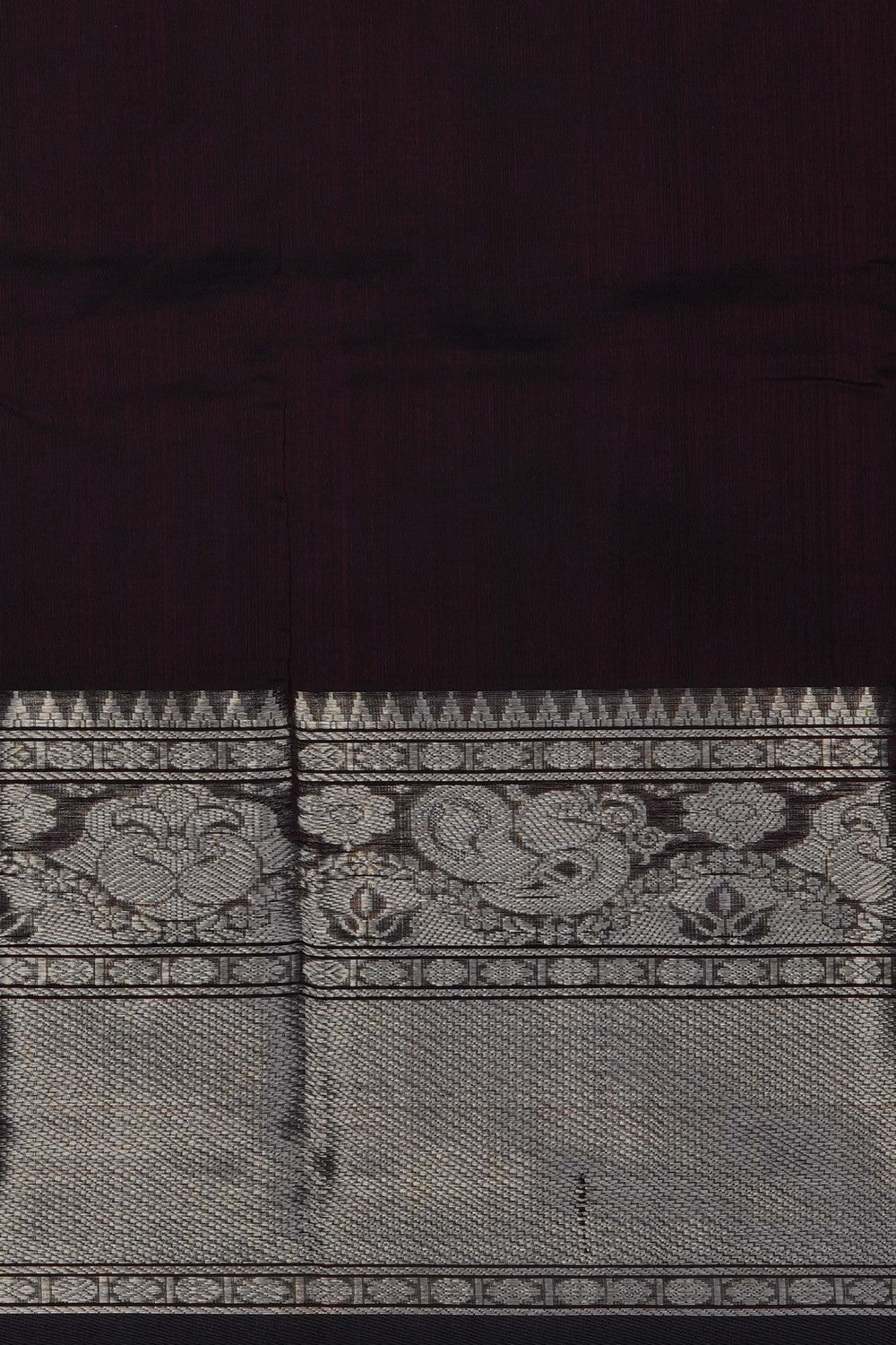 Image of Brown Mangalgiri Silk Saree