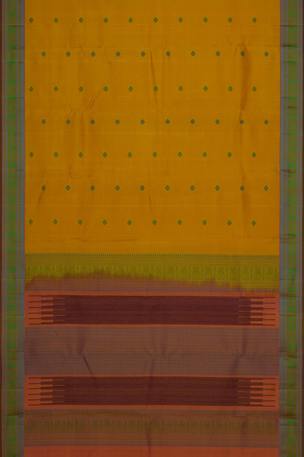 Image of Yellow Kanjivaram Silk Saree