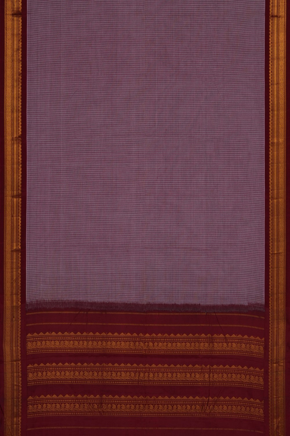 Image of Pink Gadwal Cotton Saree