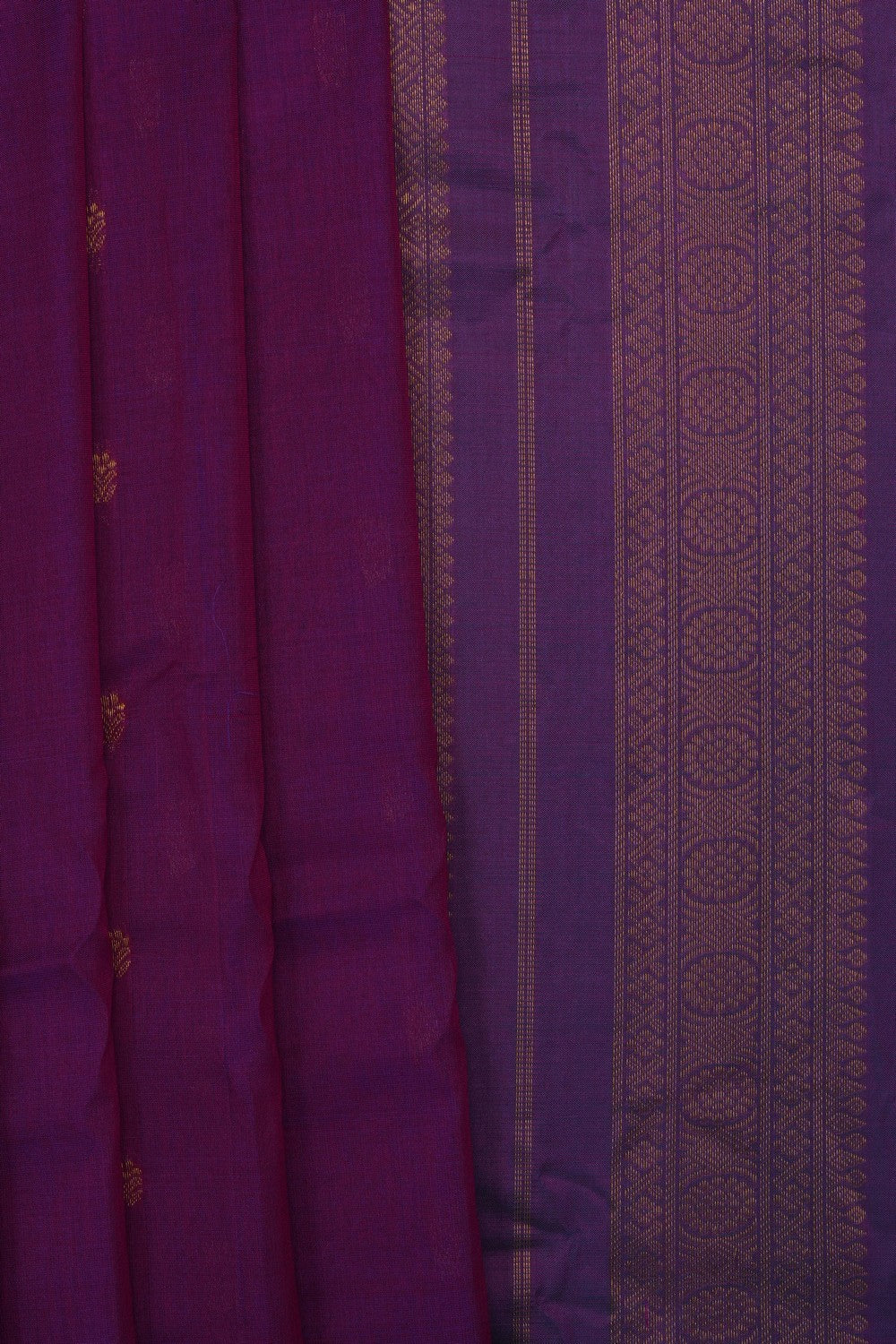 Image of Magenta Gadwal Silk Saree