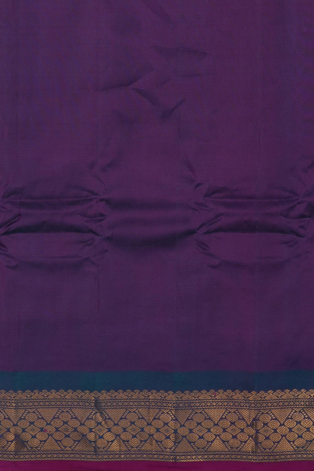 Image of Magenta Gadwal Silk Saree