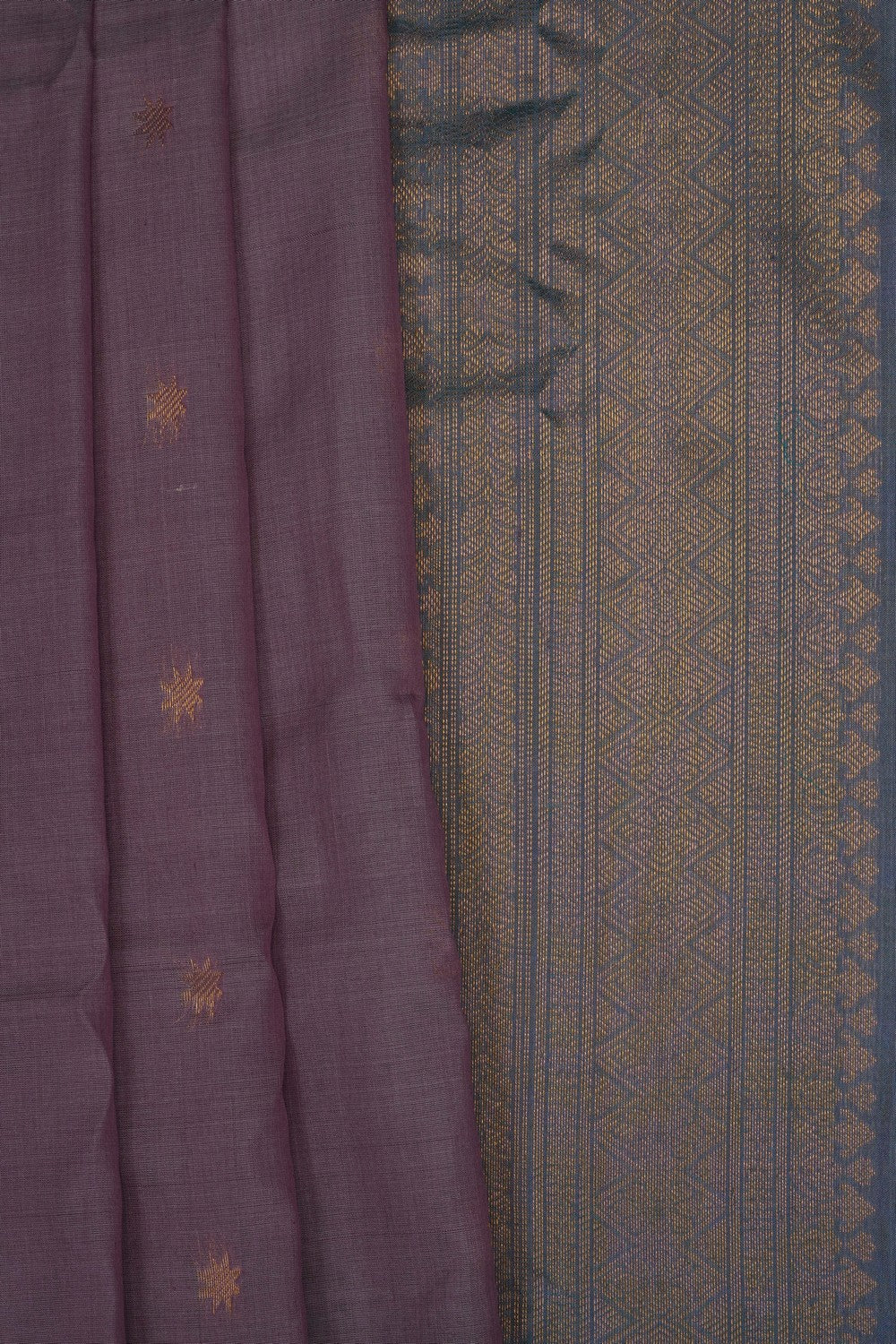 Image of Mauve Gadwal Silk Saree