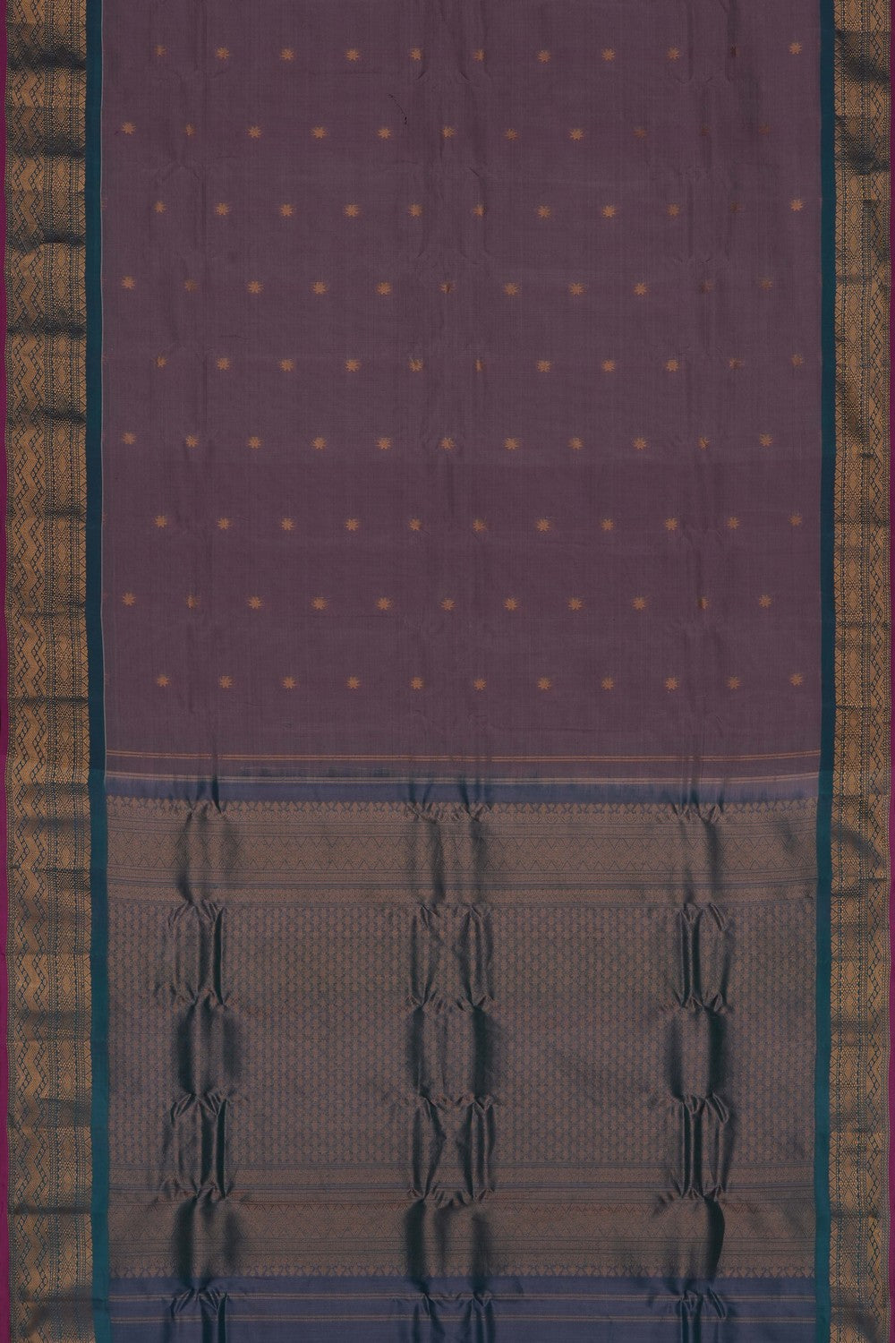 Image of Mauve Gadwal Silk Saree