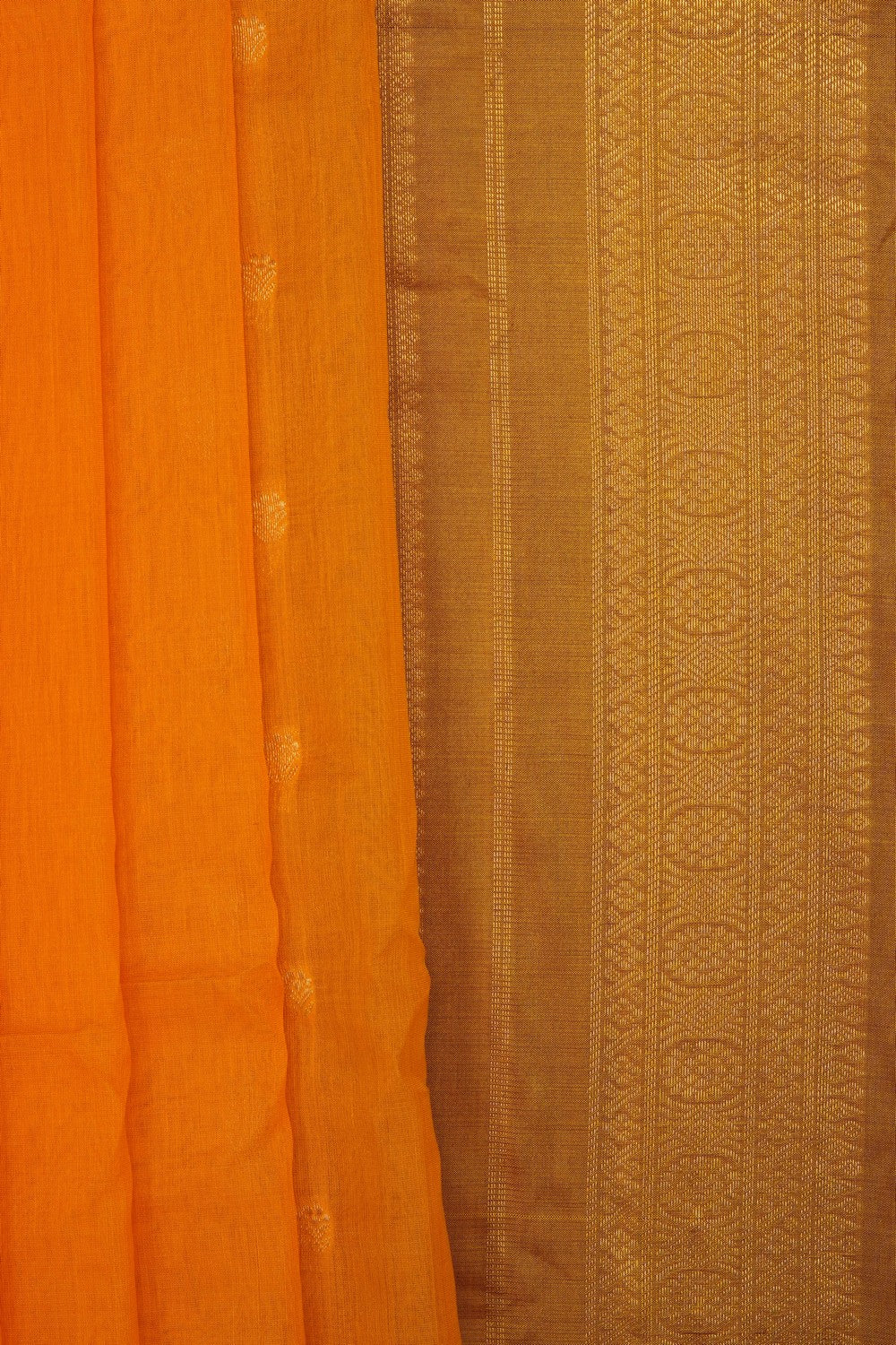 Image of Mustard Gadwal Silk Saree