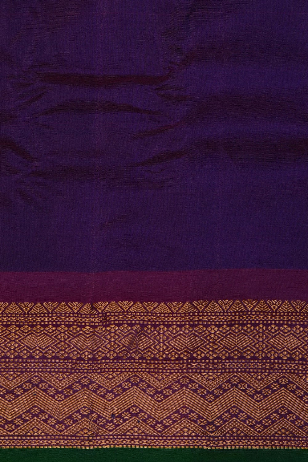 Image of Grey Gadwal Silk Saree