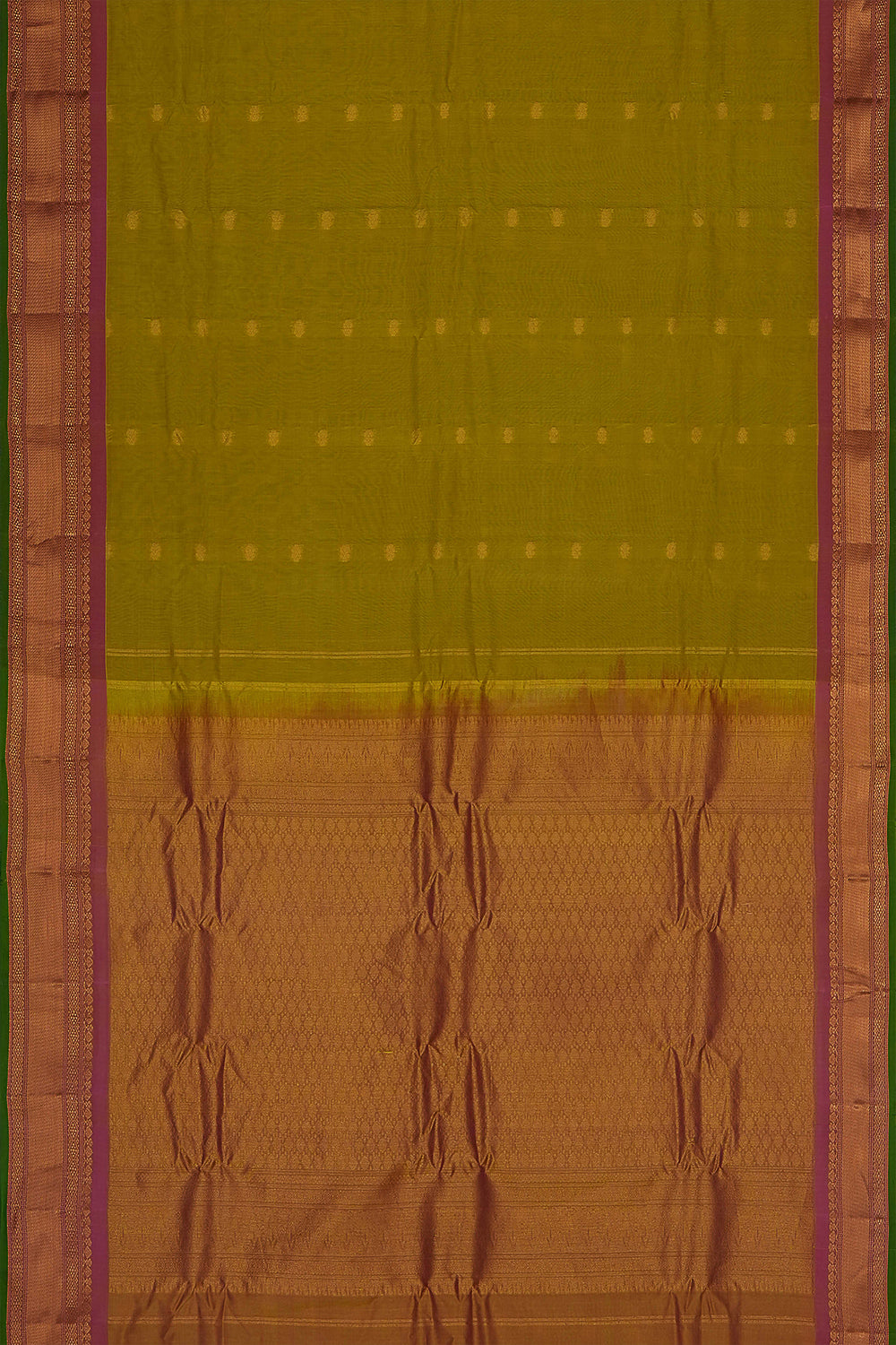 Image of Green Gadwal Saree