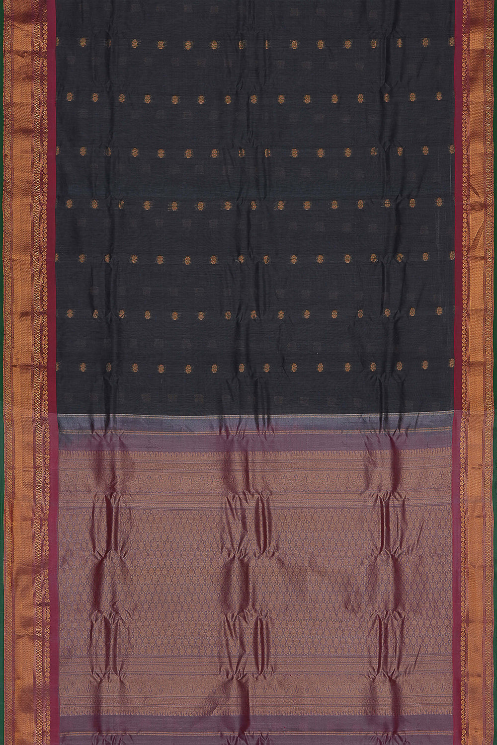 Image of Grey Gadwal Saree