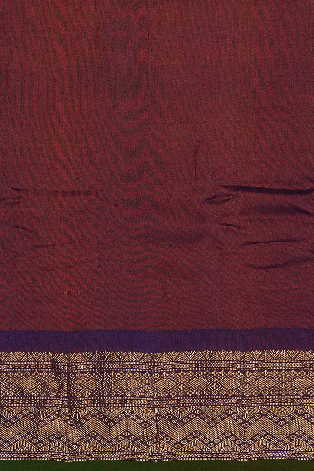 Image of Rust-Orange Gadwal Saree