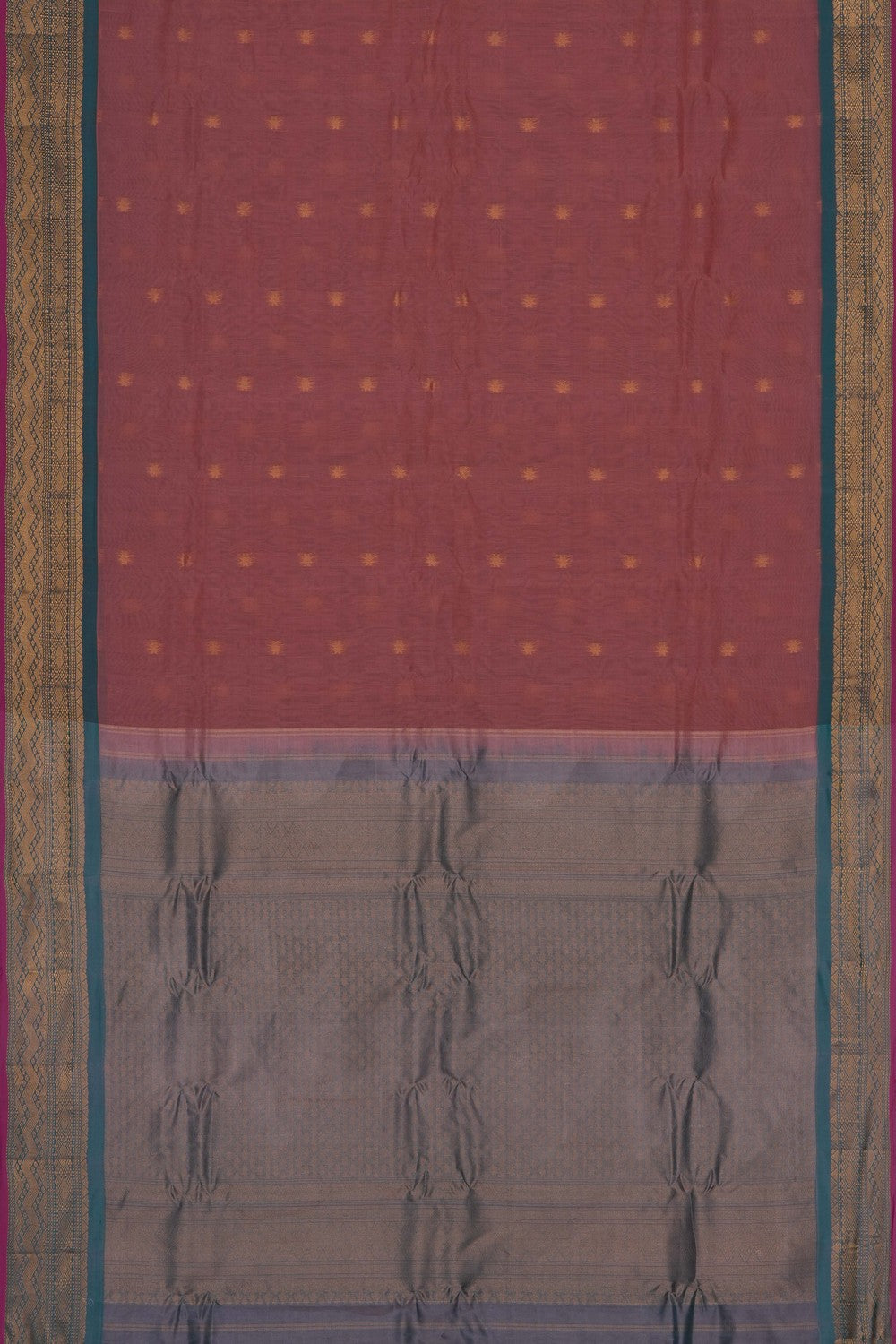 Image of Pink Gadwal Silk Saree