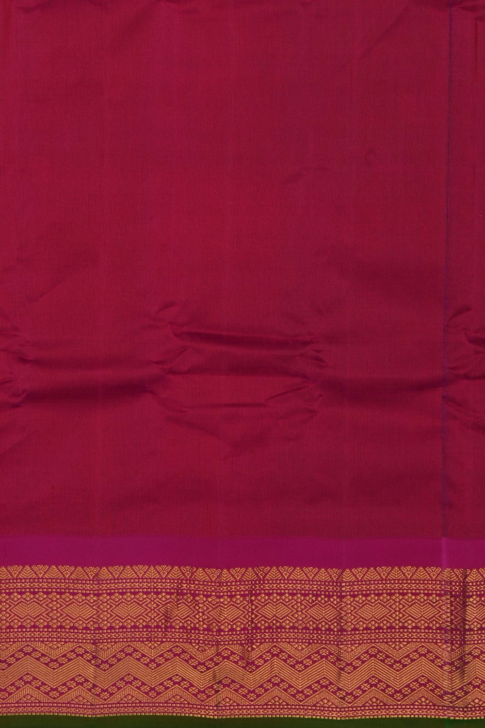 Image of Onion-Pink Gadwal Silk Saree