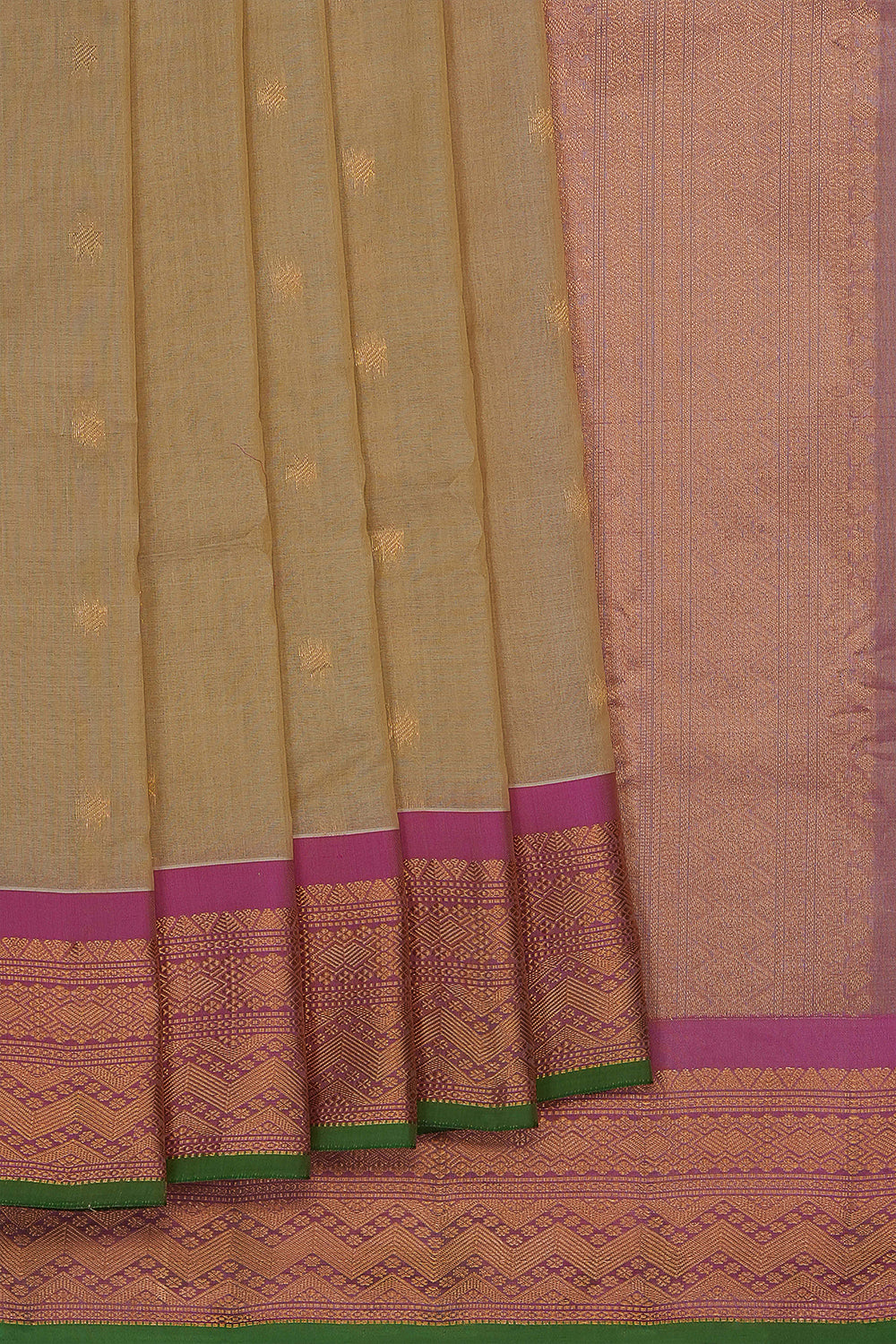 Image of Light-Green Gadwal Saree