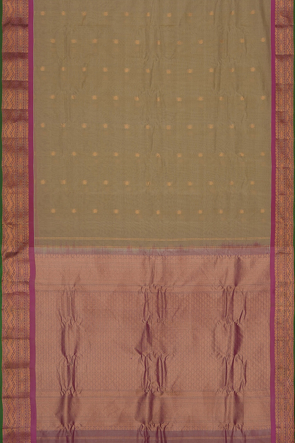Image of Light-Green Gadwal Saree