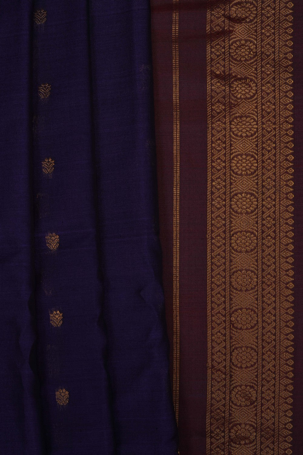 Image of Purple Gadwal Silk Saree