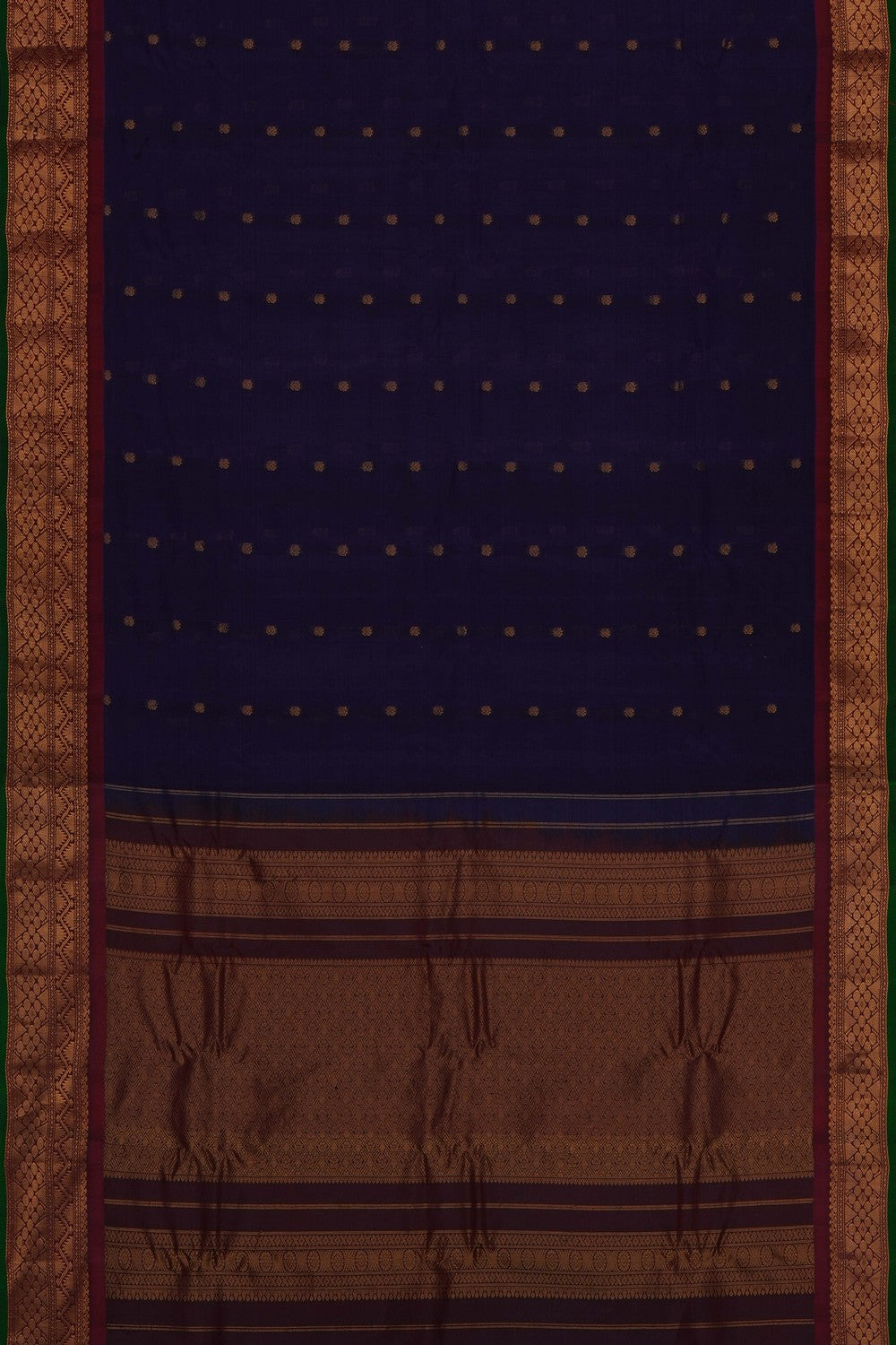 Image of Purple Gadwal Silk Saree