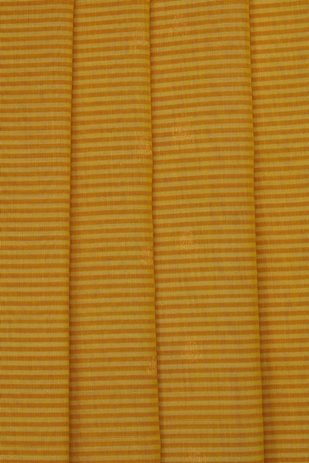 Image of Yellow Gadwal Silk Cotton Saree