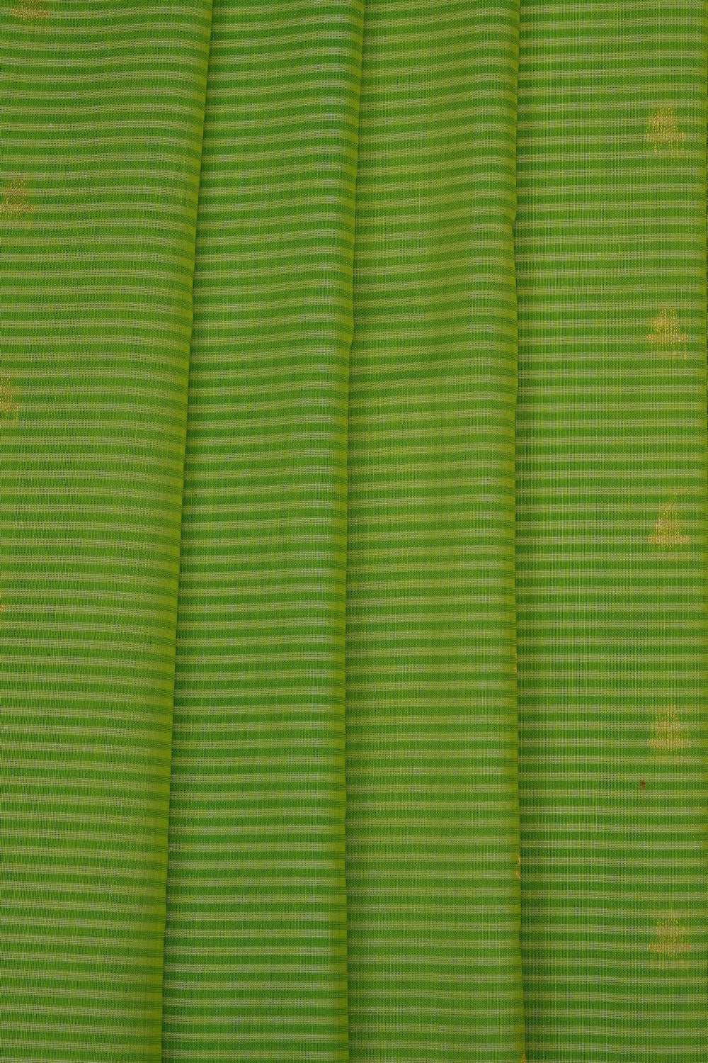 Image of Green Gadwal Silk Cotton Saree