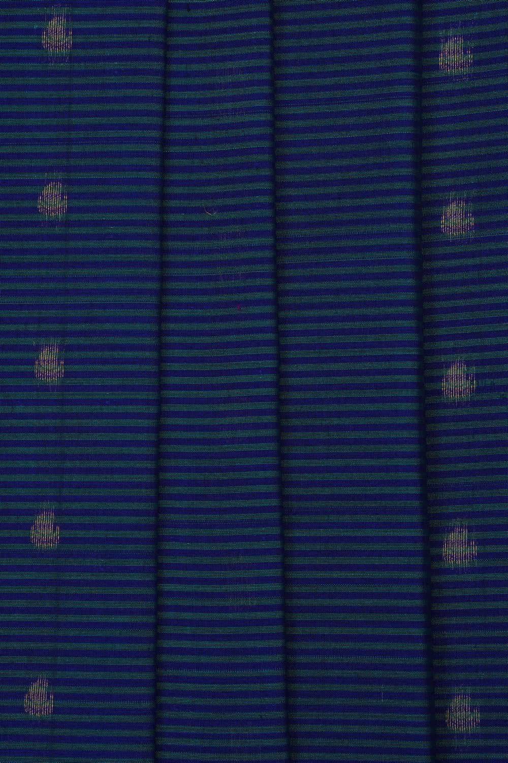 Image of Blue Gadwal Silk Cotton Saree