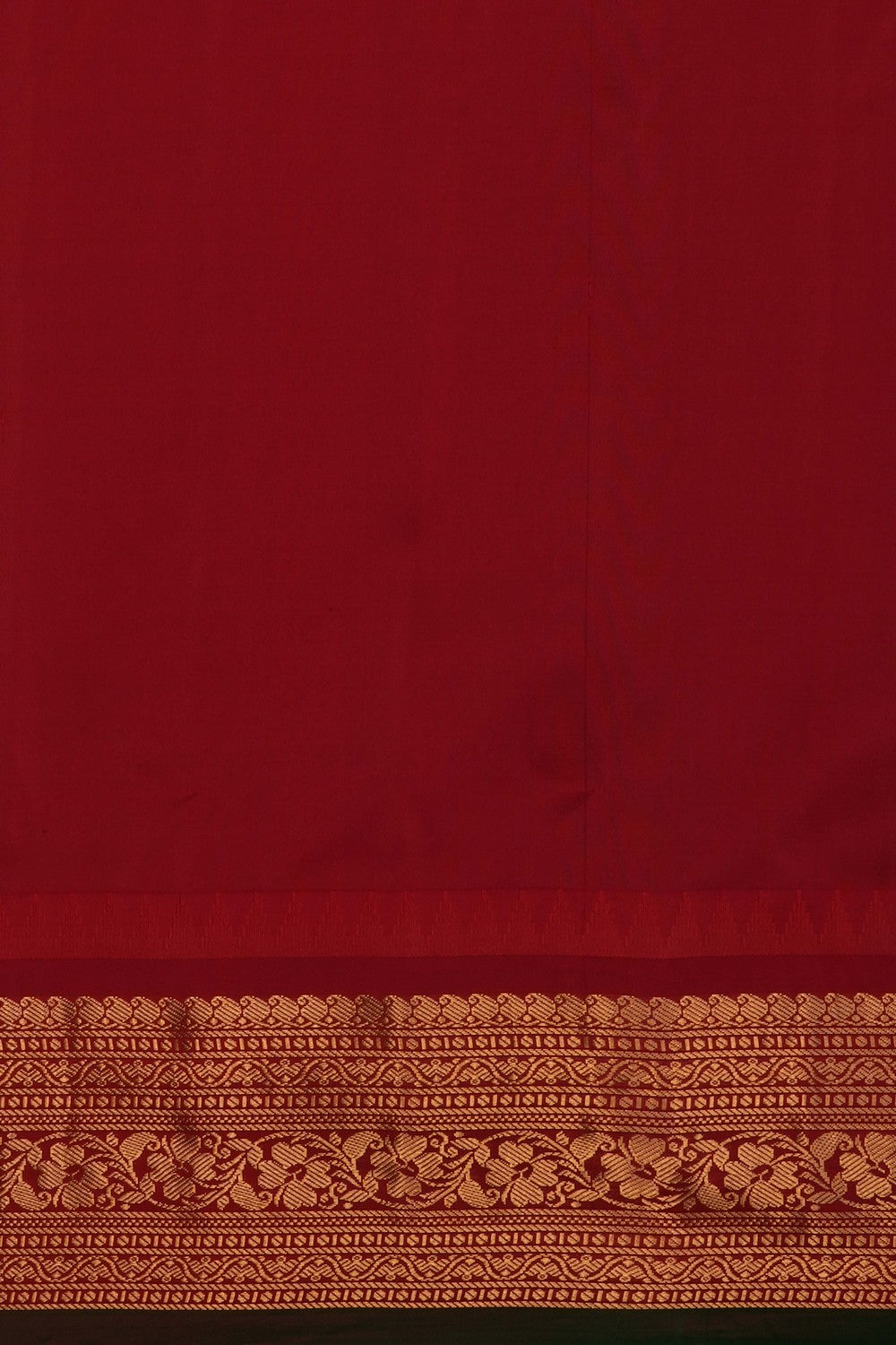 Image of Purple Gadwal Silk Kattam Saree