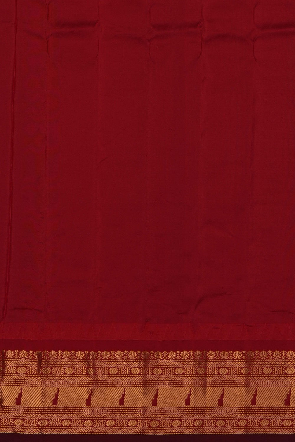 Image of Purple Gadwal Silk Kattam Saree