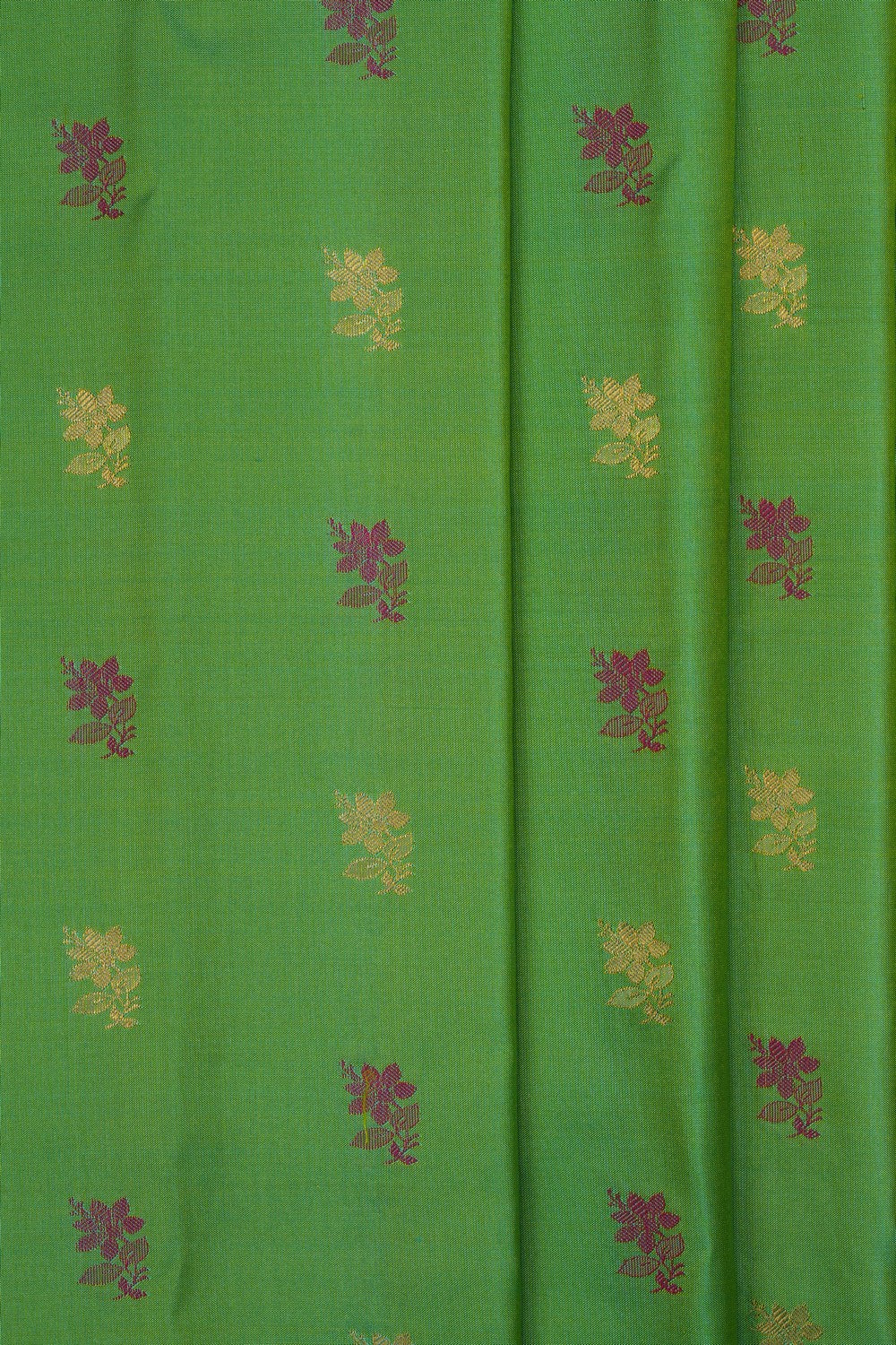 Image of Mint-Green Gadwal Silk Saree