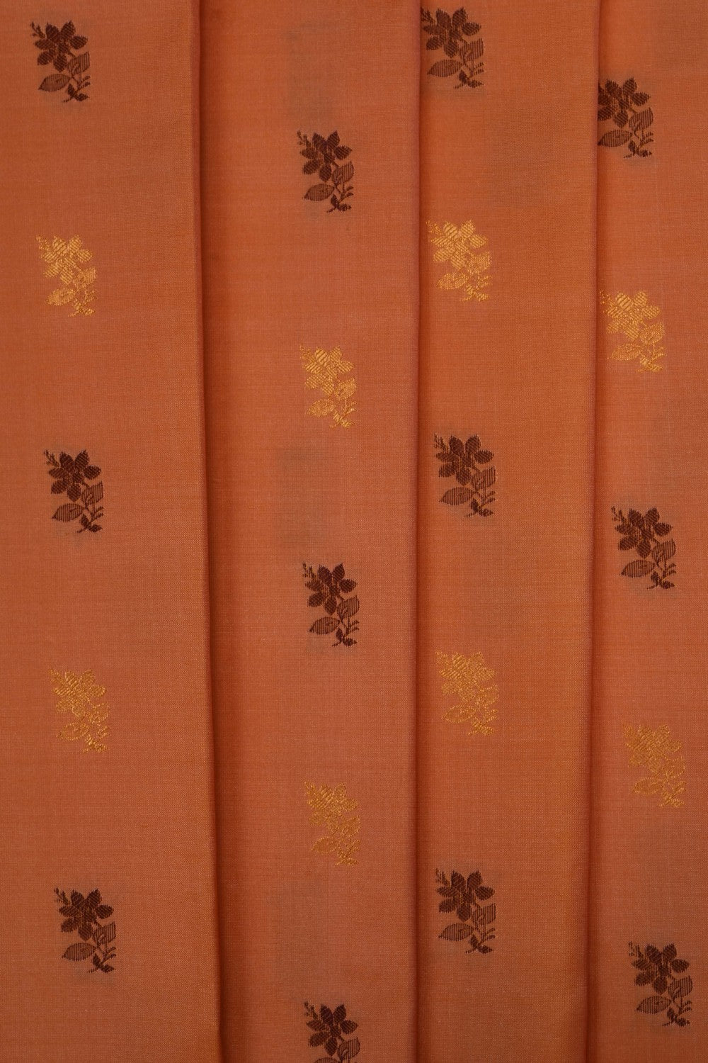 Image of Peach Gadwal Silk Saree