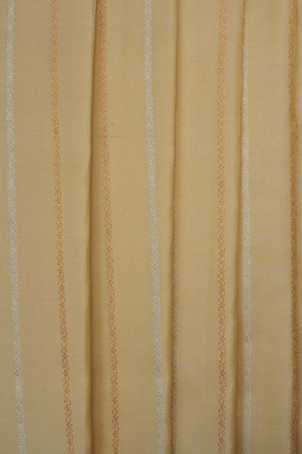 Image of Ivory Cream Gadwal Silk Saree