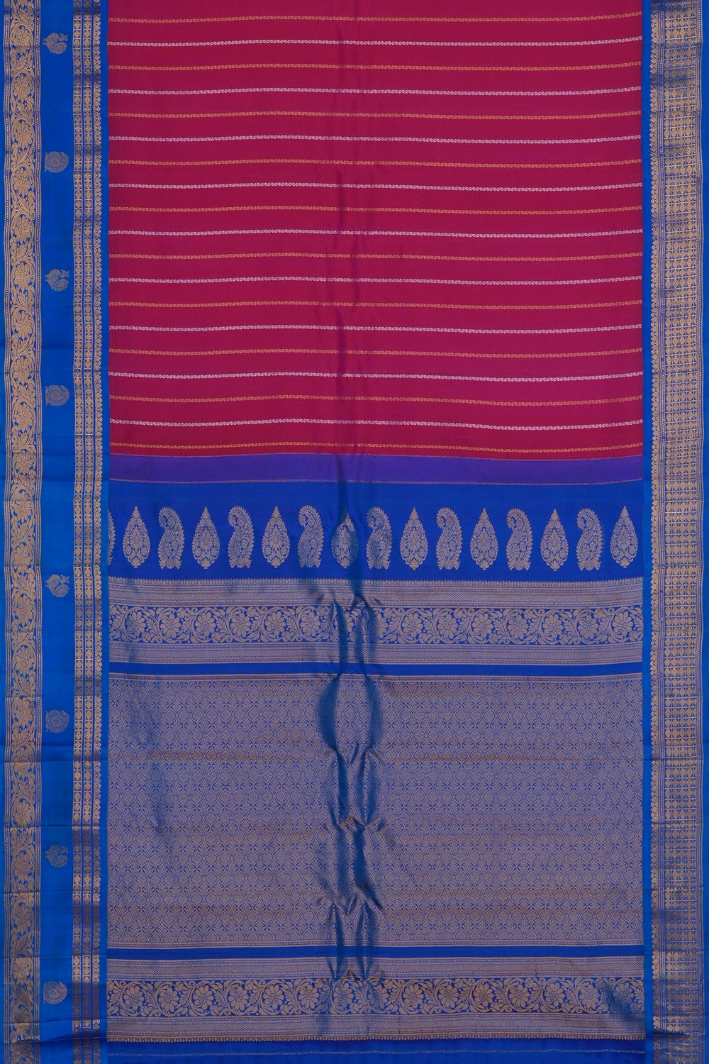Image of Pink Gadwal Silk Saree