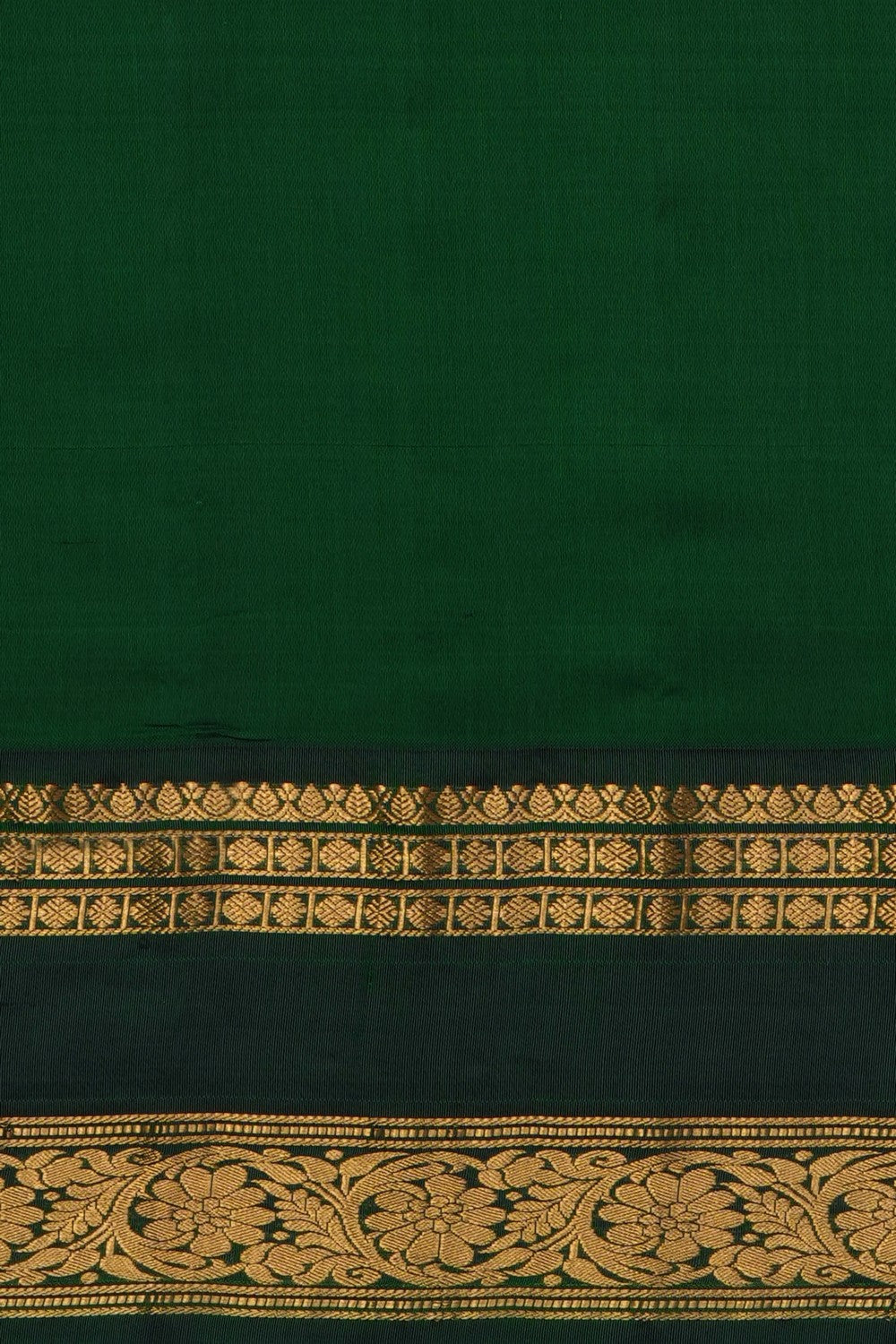 Image of Orange Gadwal Silk Saree