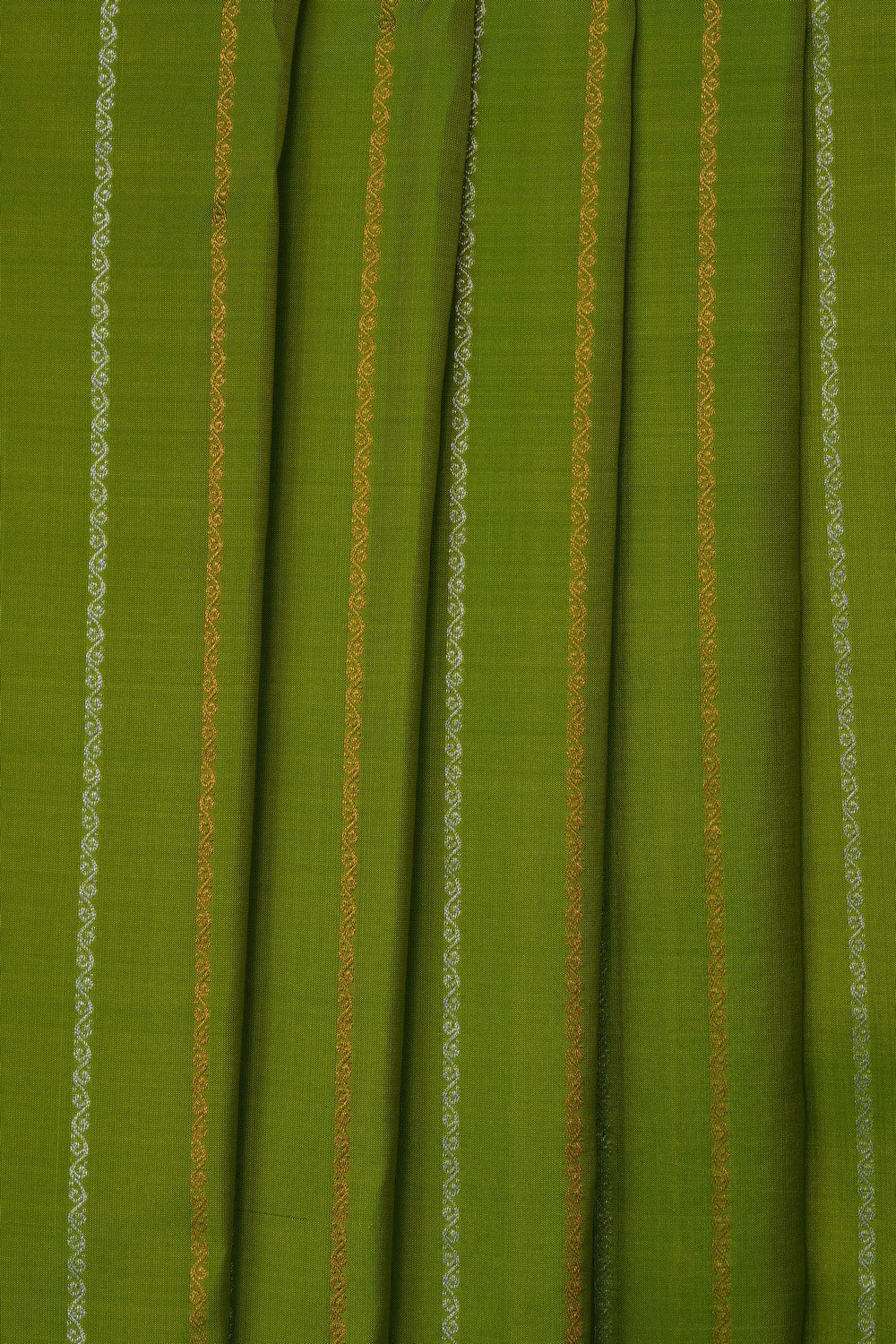 Image of Green Gadwal Silk Saree