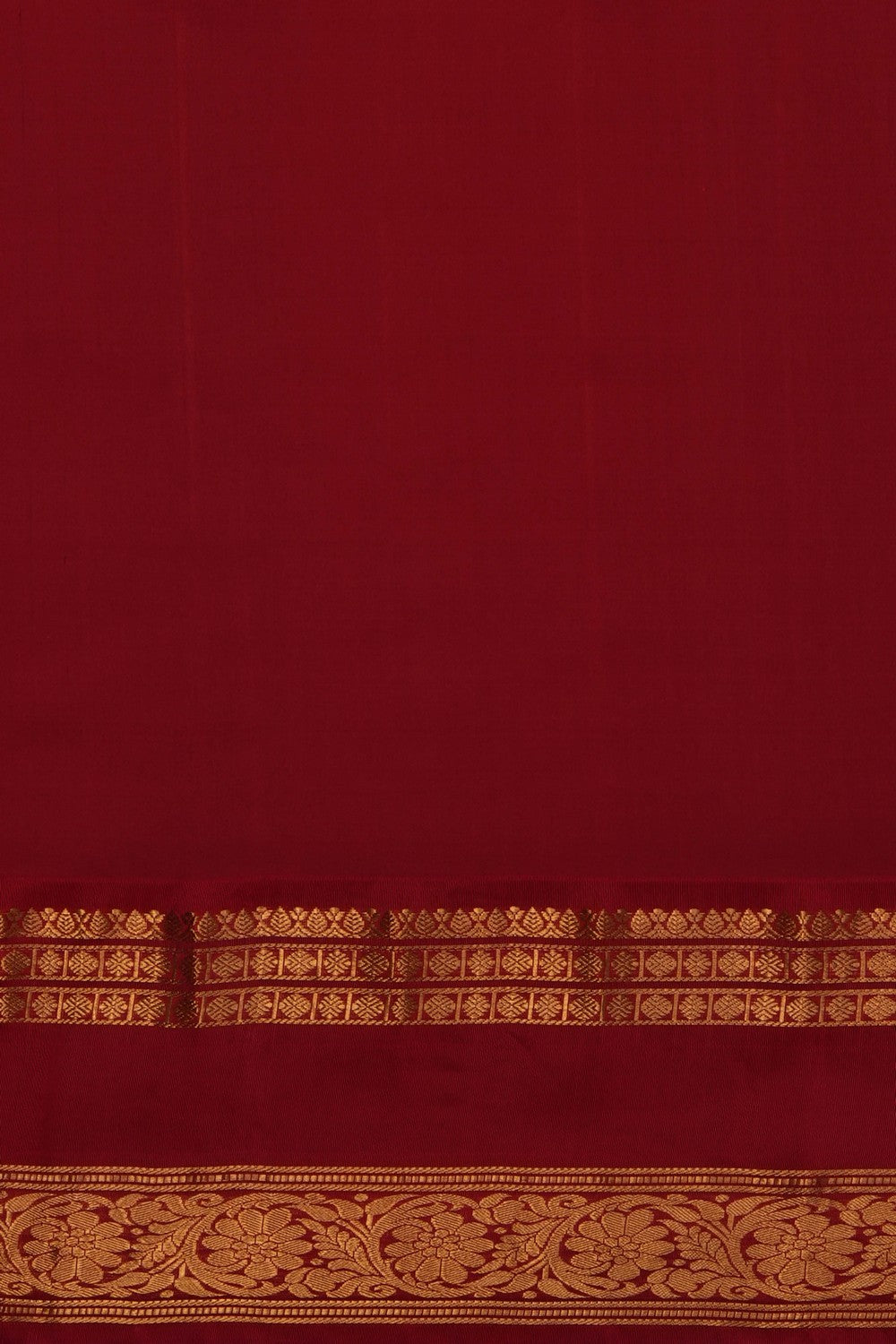 Image of Green Gadwal Silk Saree