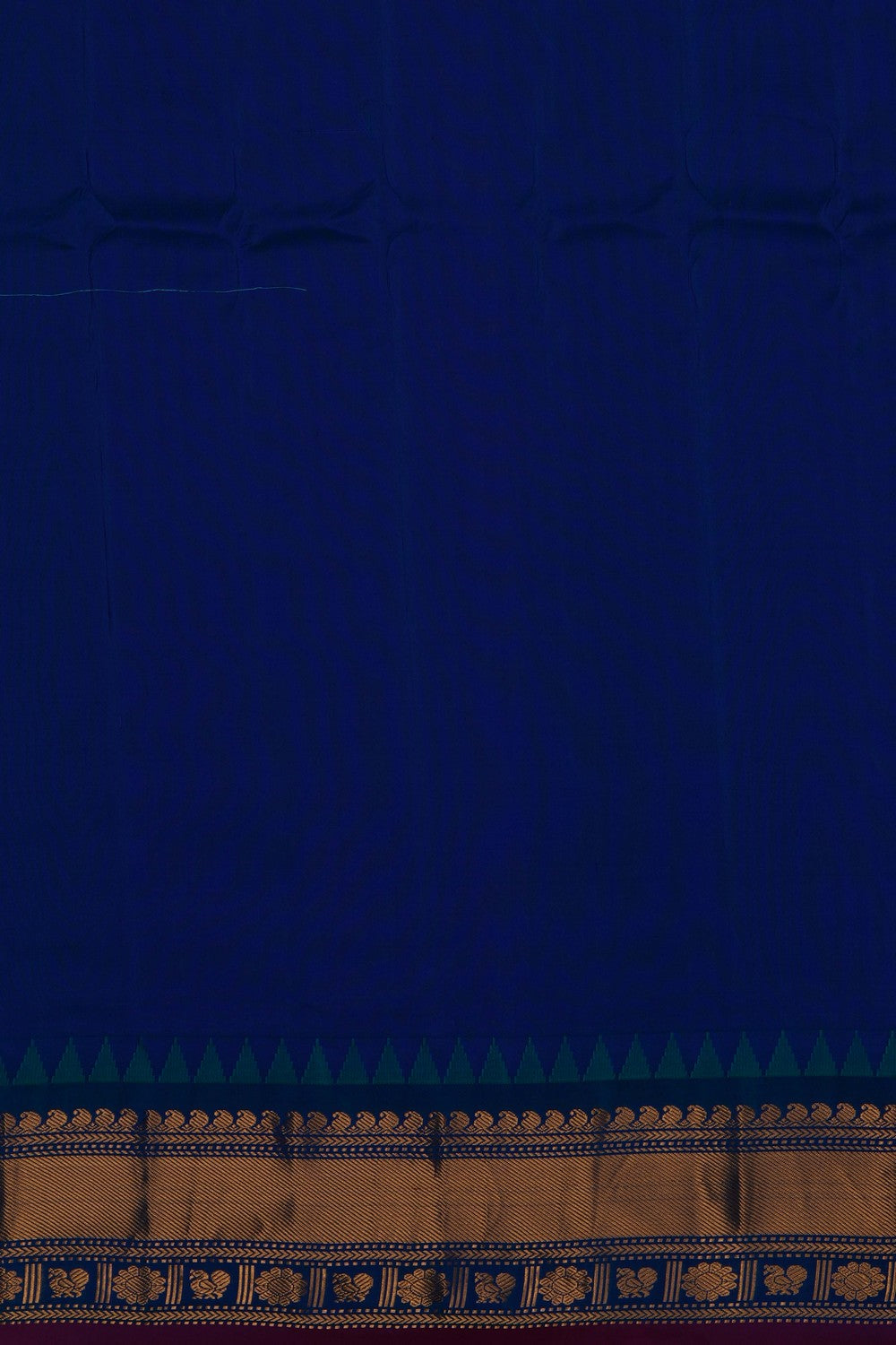 Image of Red Gadwal Silk Saree