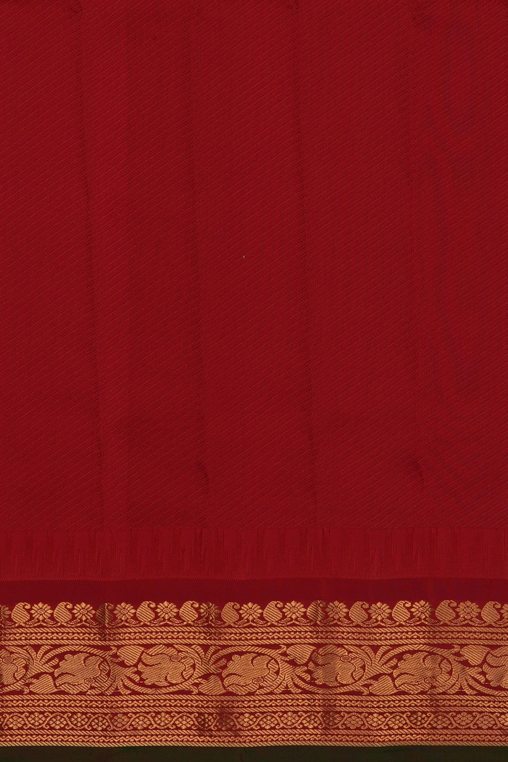 Image of Green Gadwal Silk Saree