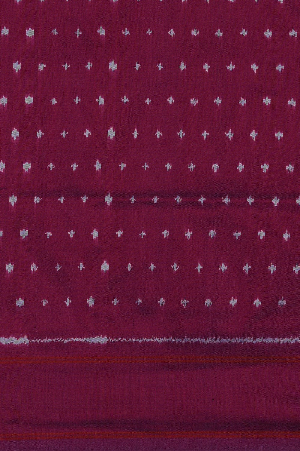 Image of Purple Pochampally Ikat Silk Saree