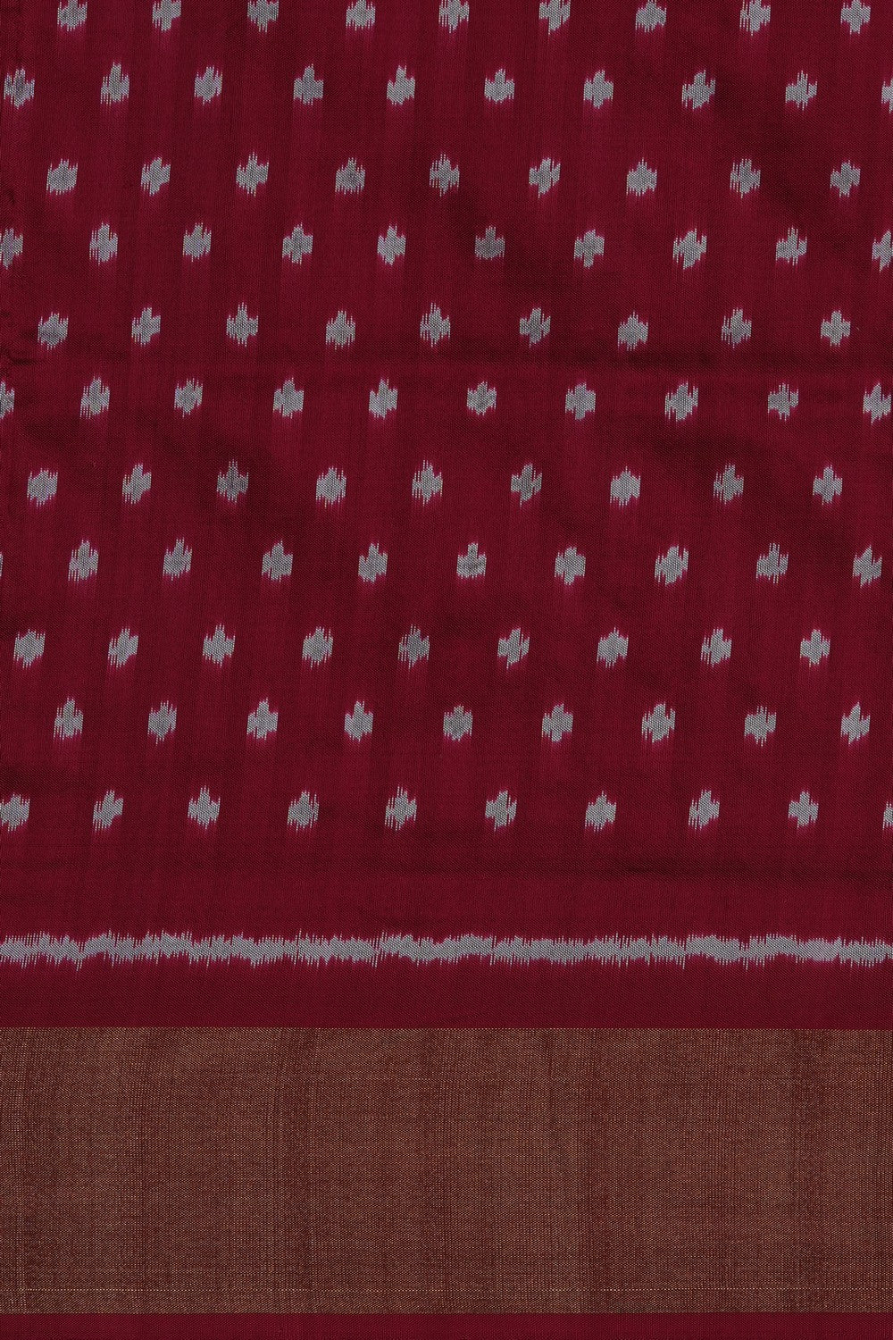 Image of Pink Pochampally Ikat Silk Saree