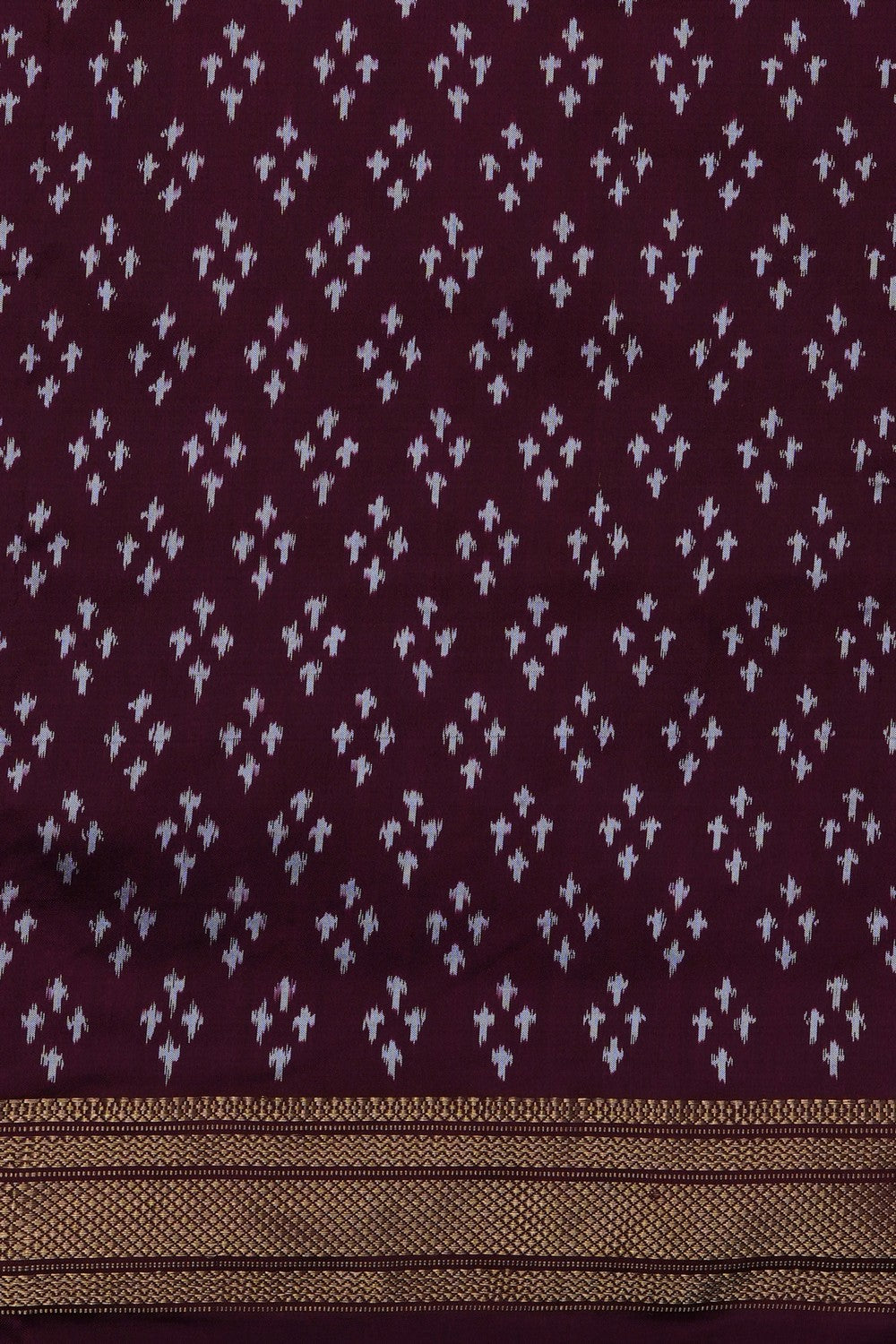 Image of Pink Pochampally Ikat Silk Saree
