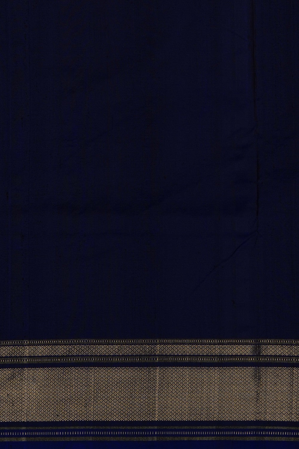 Image of Indigo Blue Pochampally Ikat Silk Saree