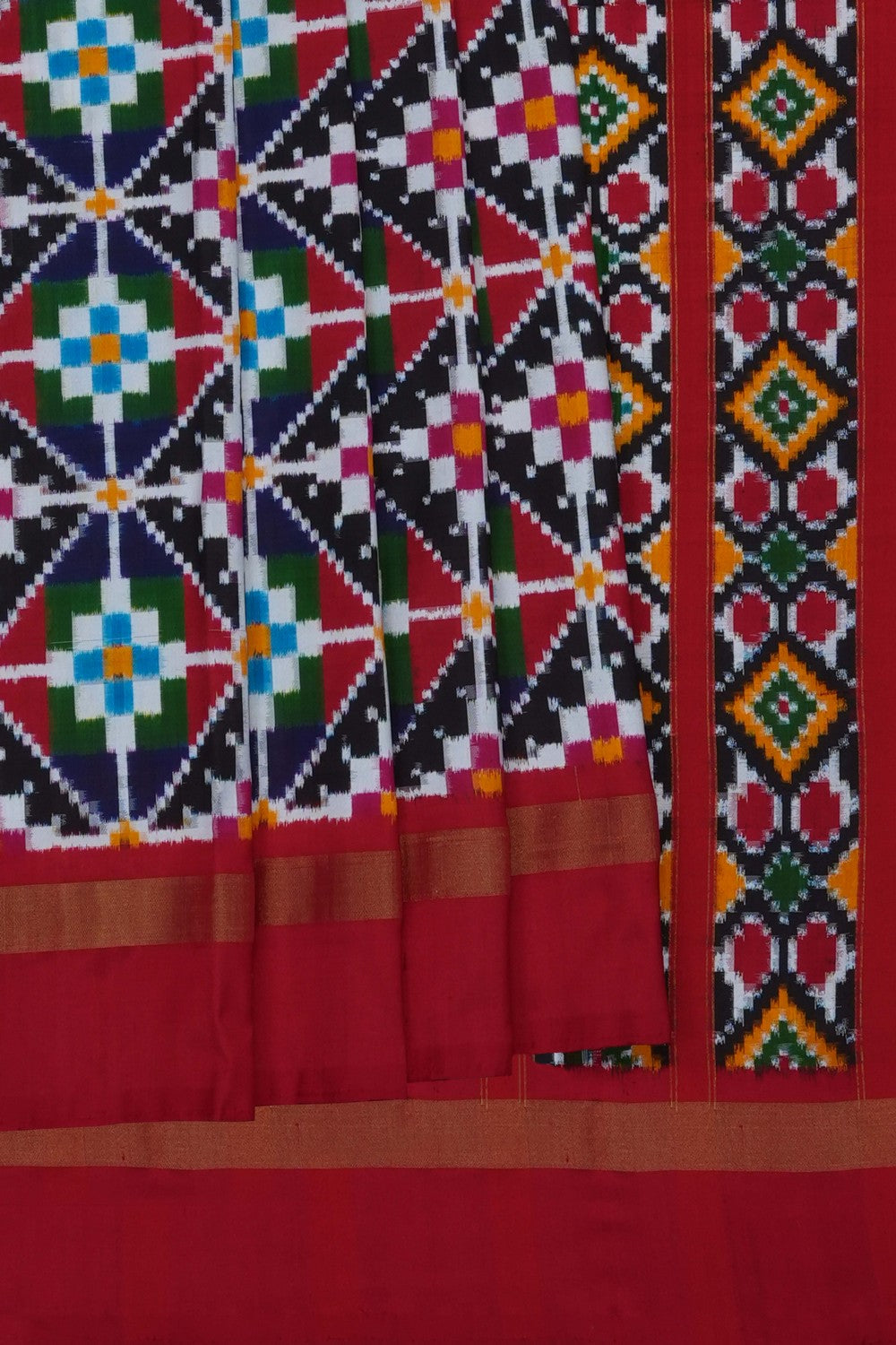 Image of Pochampally Ikat Silk Saree
