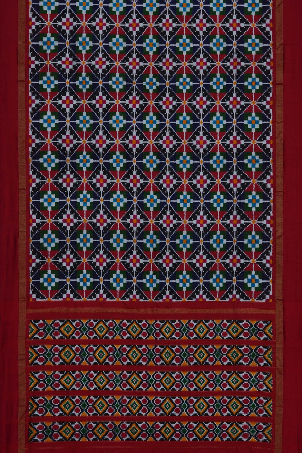 Image of Pochampally Ikat Silk Saree