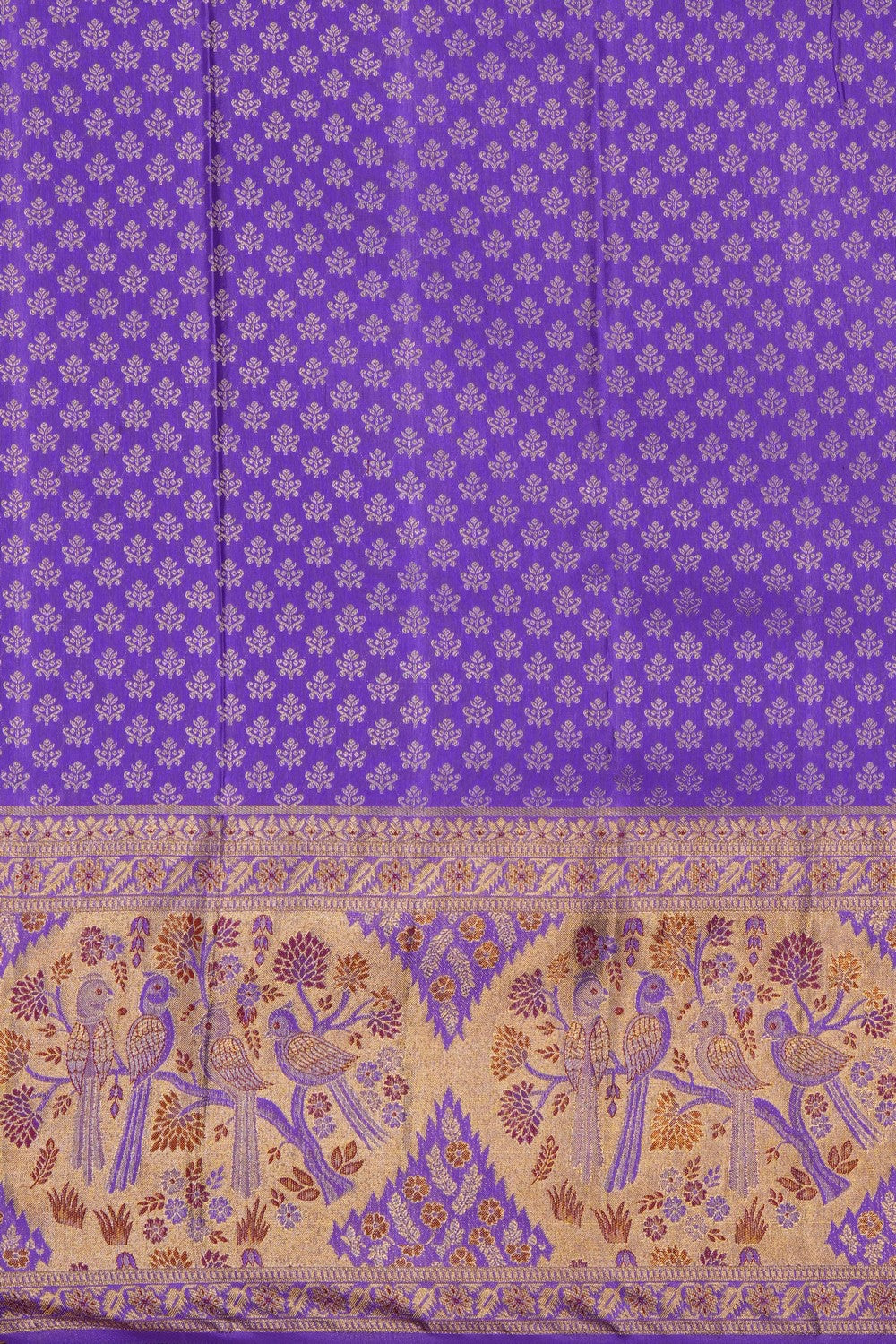 Image of Purple Kanchipattu Brocade Saree