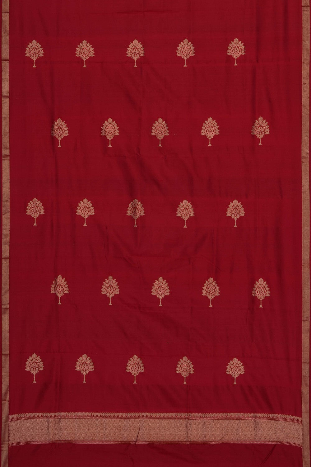 Image of Banarasi Silk Unstitched Suit (3 Pcs Set)