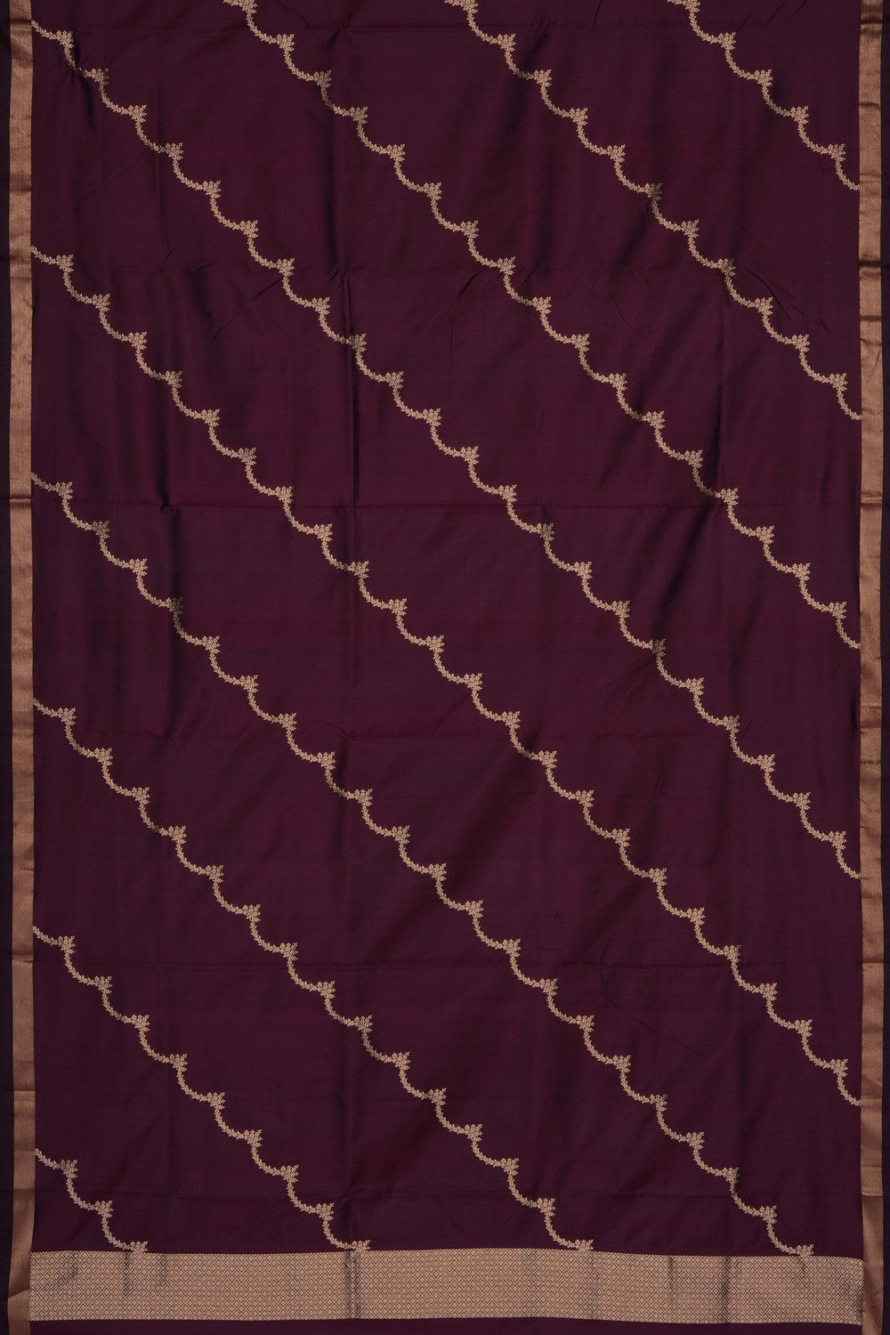 Image of Banarasi Silk Unstitched Suit (3 Pcs Set)