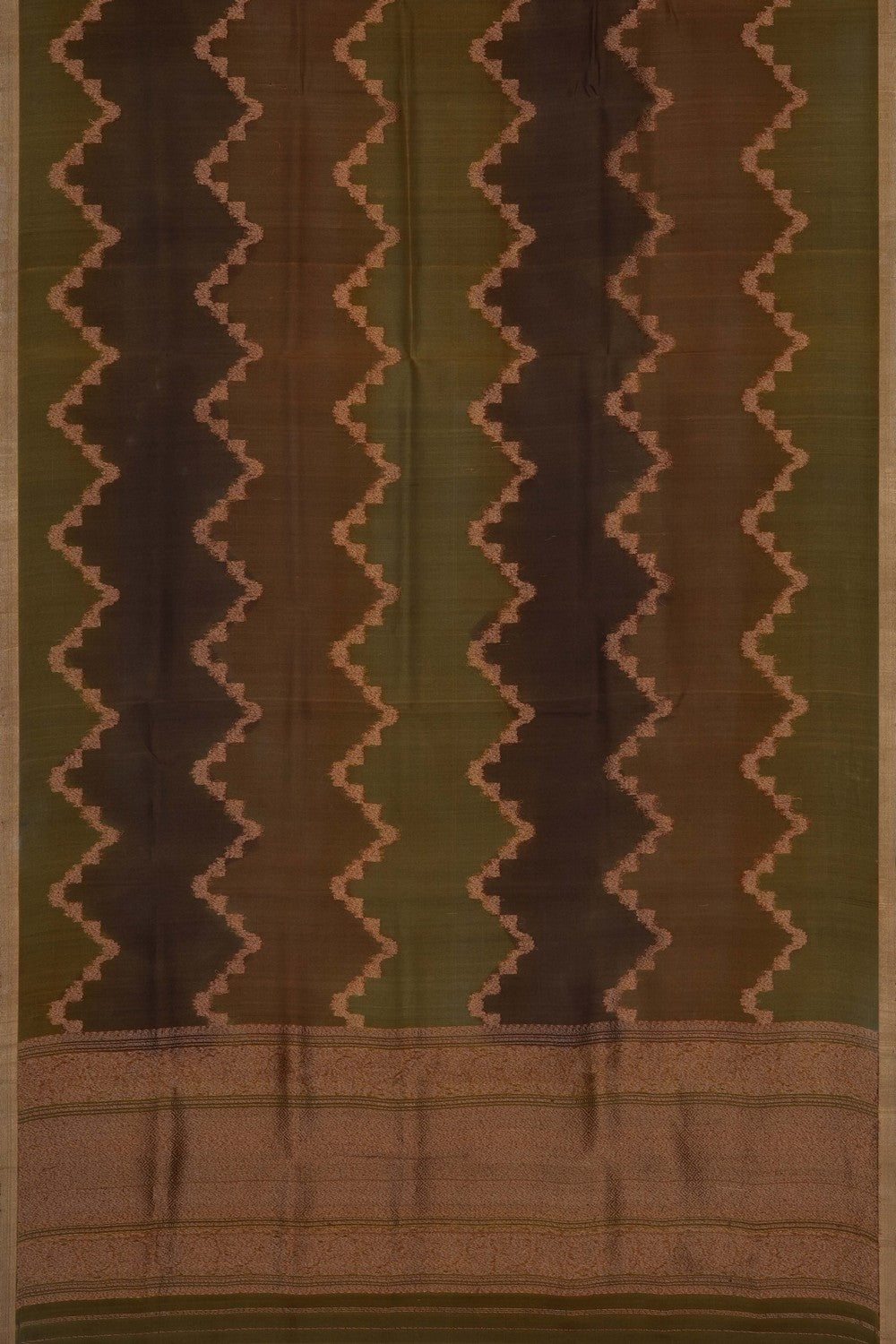 Image of Banarasi Tussar Silk Unstitched Suit (3 Pcs Set)