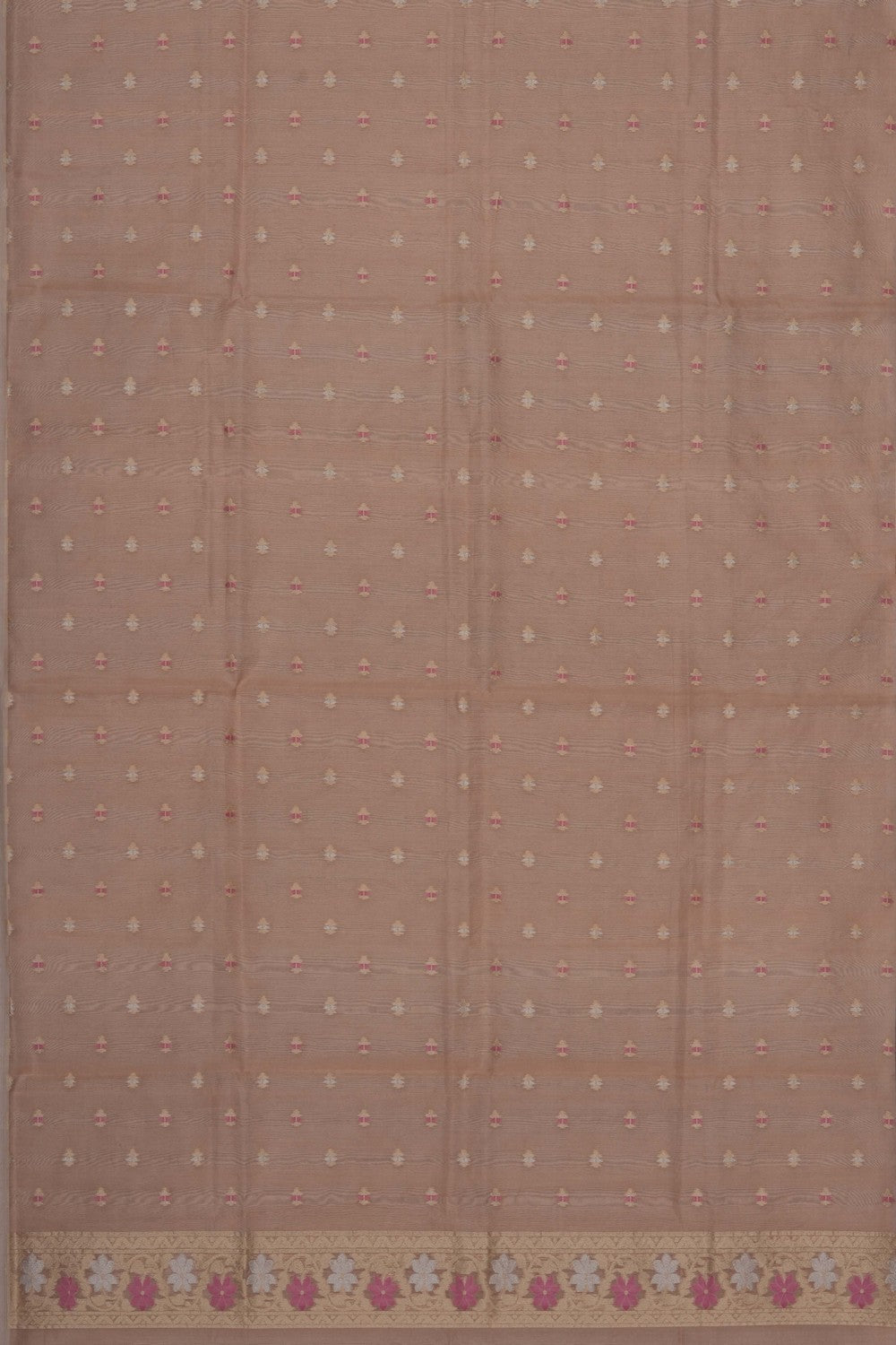 Image of Banarasi Kora Silk Unstitched Suit (3 Pcs Set)