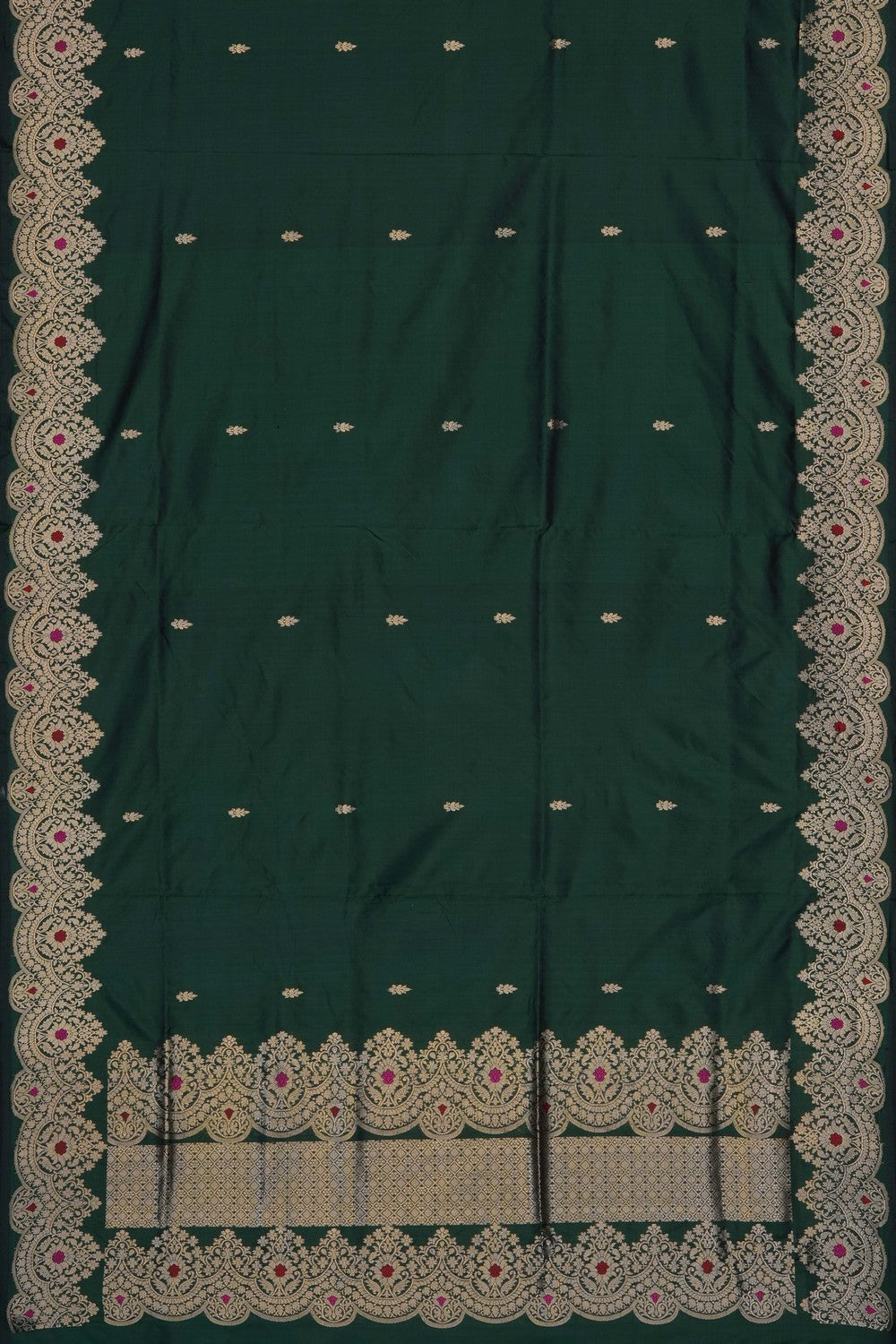 Image of Banarasi Silk Unstitched Suit (3 Pcs Set)
