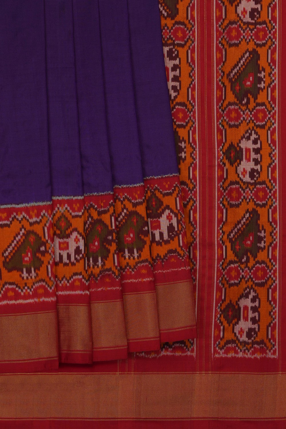 Image of Pochampally Ikat Silk Saree