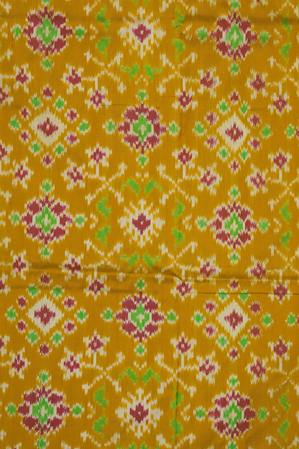 Image of Pochampally-Silk Pavada Unstitched Set