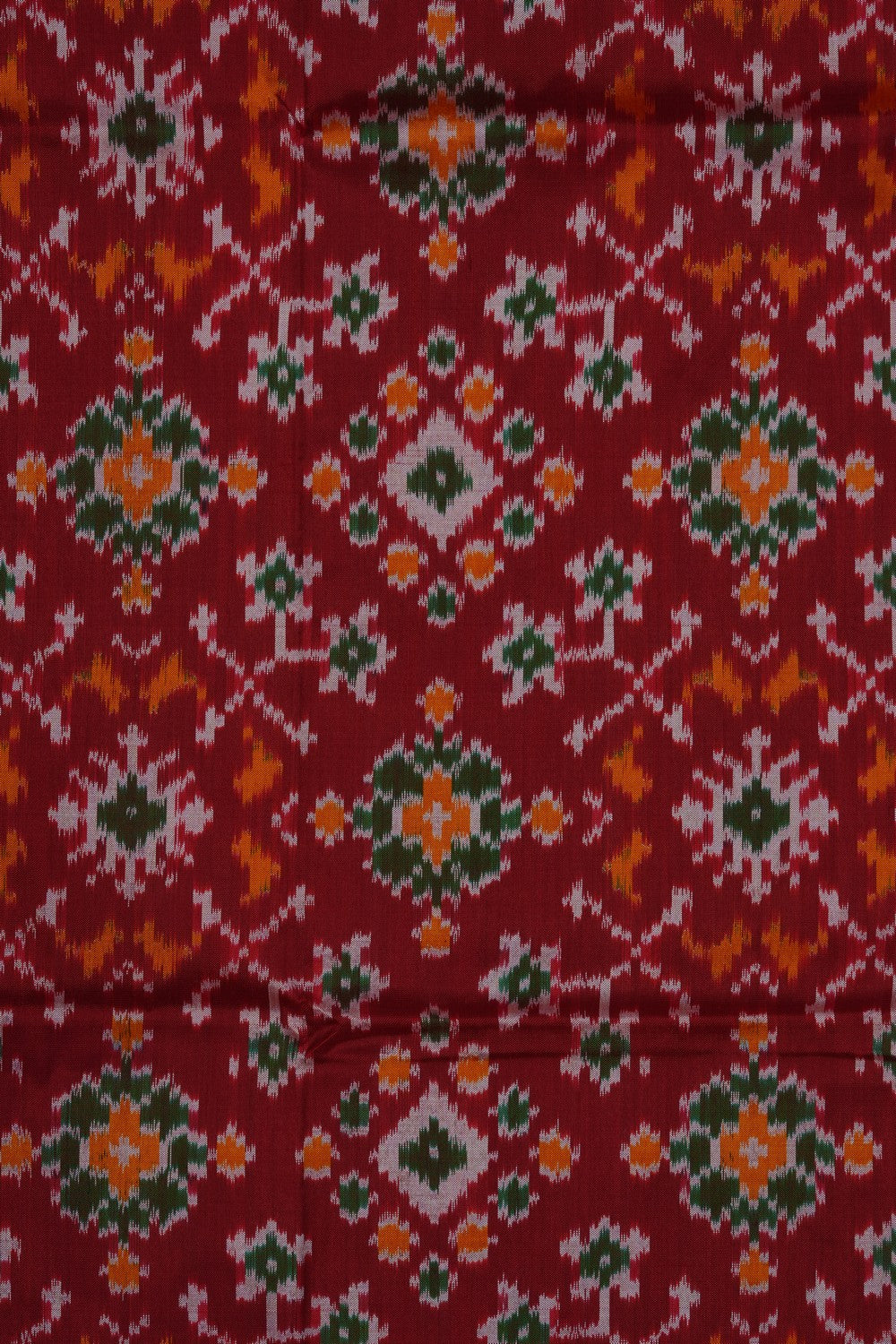 Image of Pochampally-Silk Pavada Unstitched Set