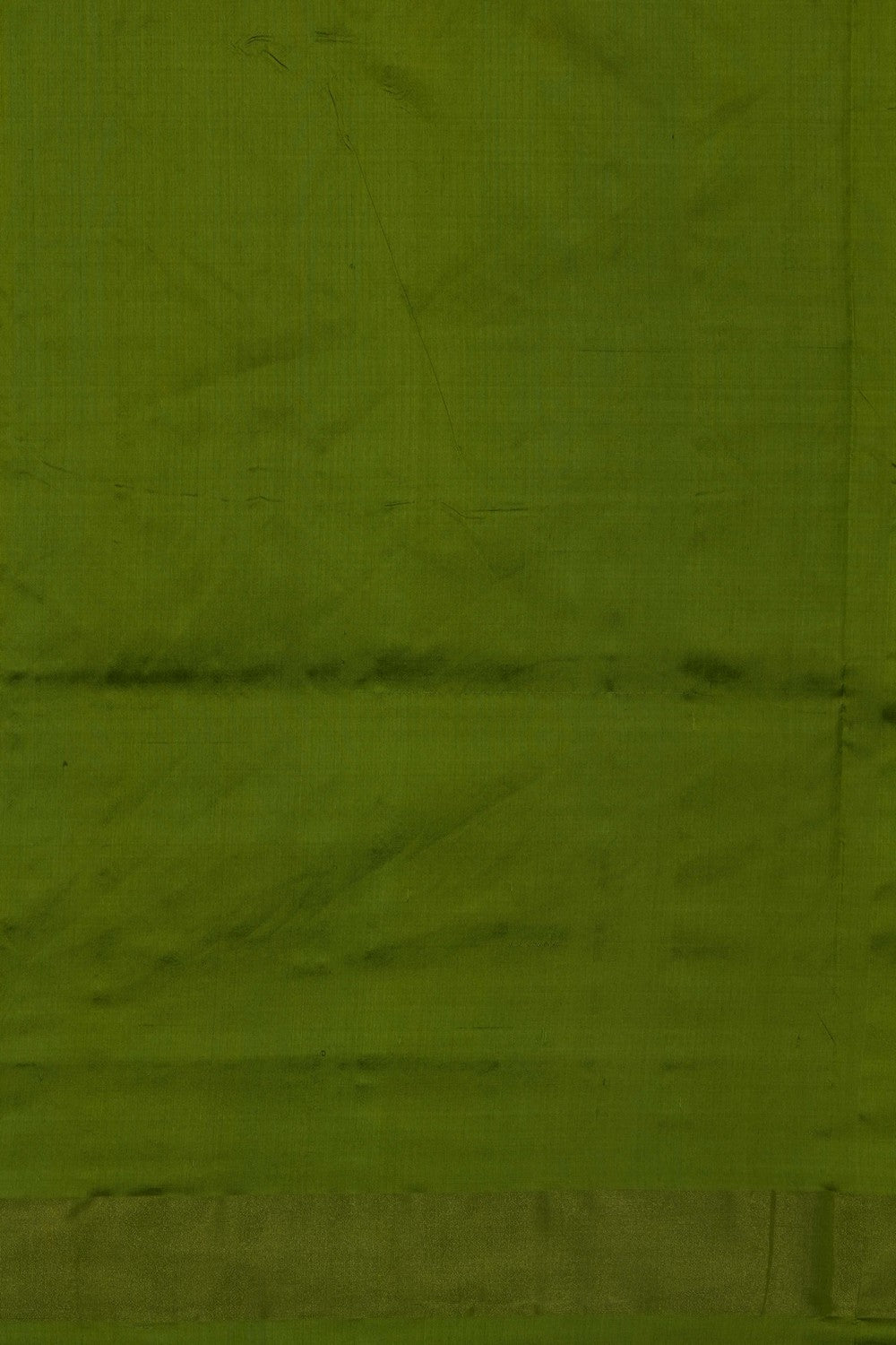 Image of Green Pochampally Ikat Silk Saree